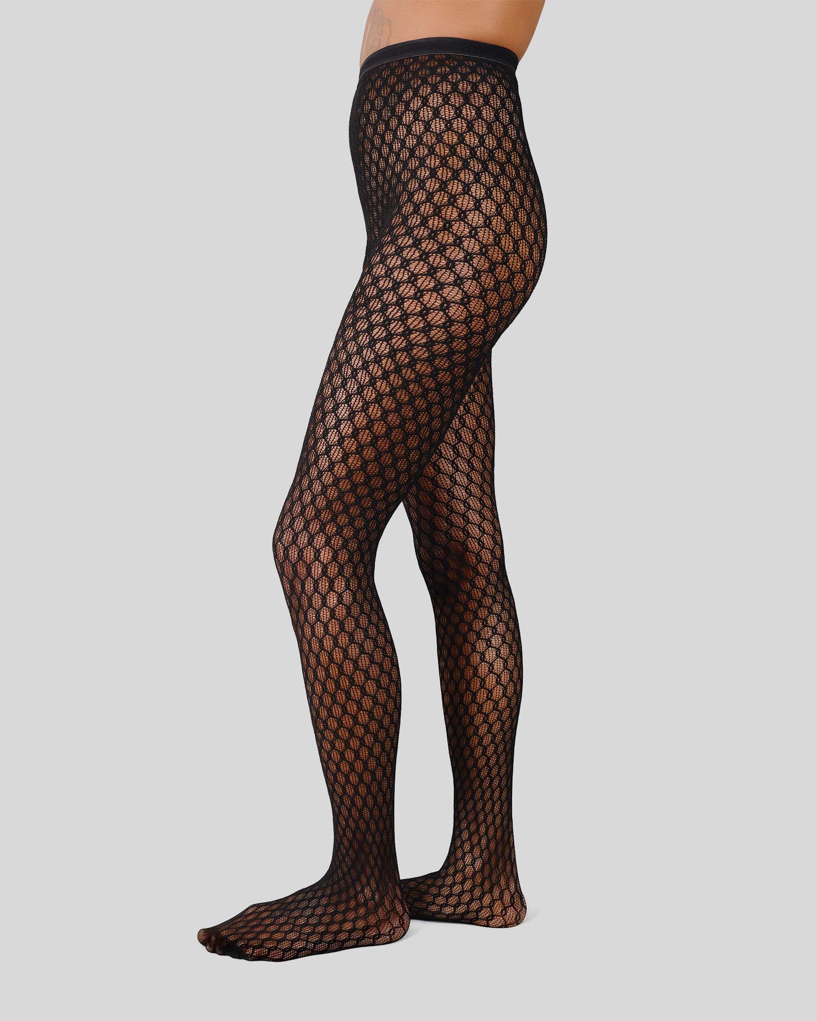 Laura Net Tights - Black