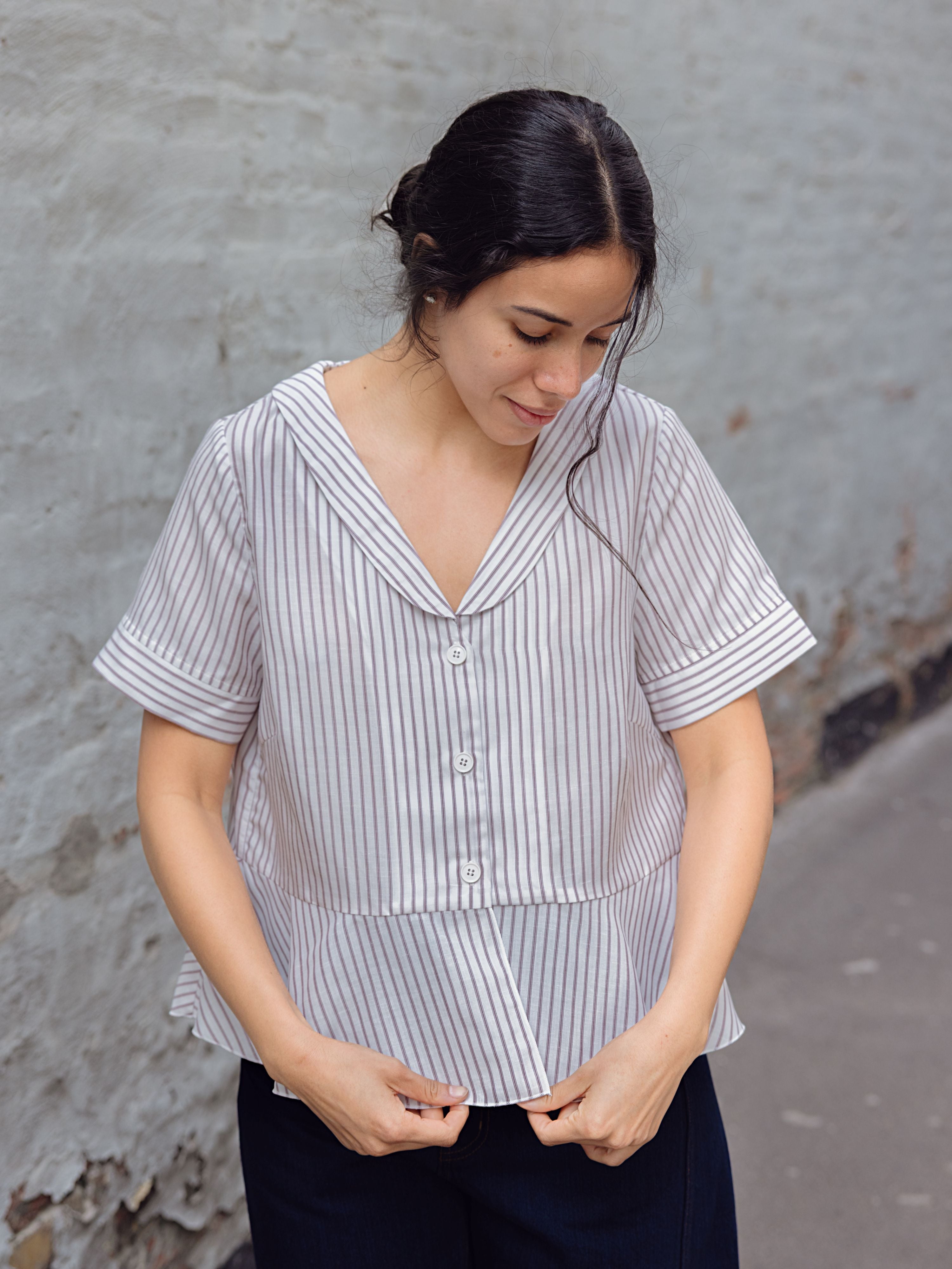 SCHULZ BY CROWD - SAIMA SHIRT - STRIPE