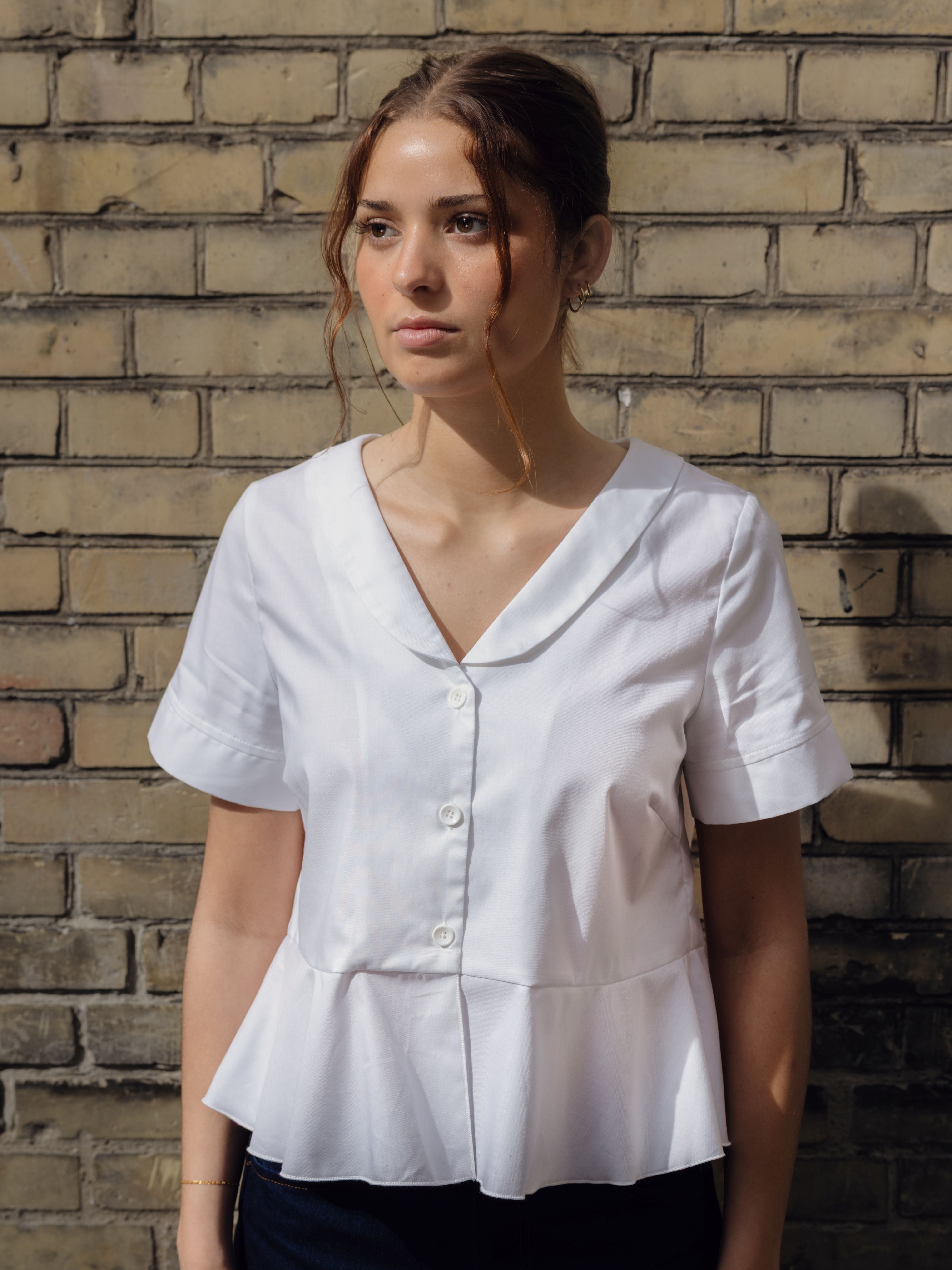 SCHULZ BY CROWD - SAIMA SHIRT - WHITE