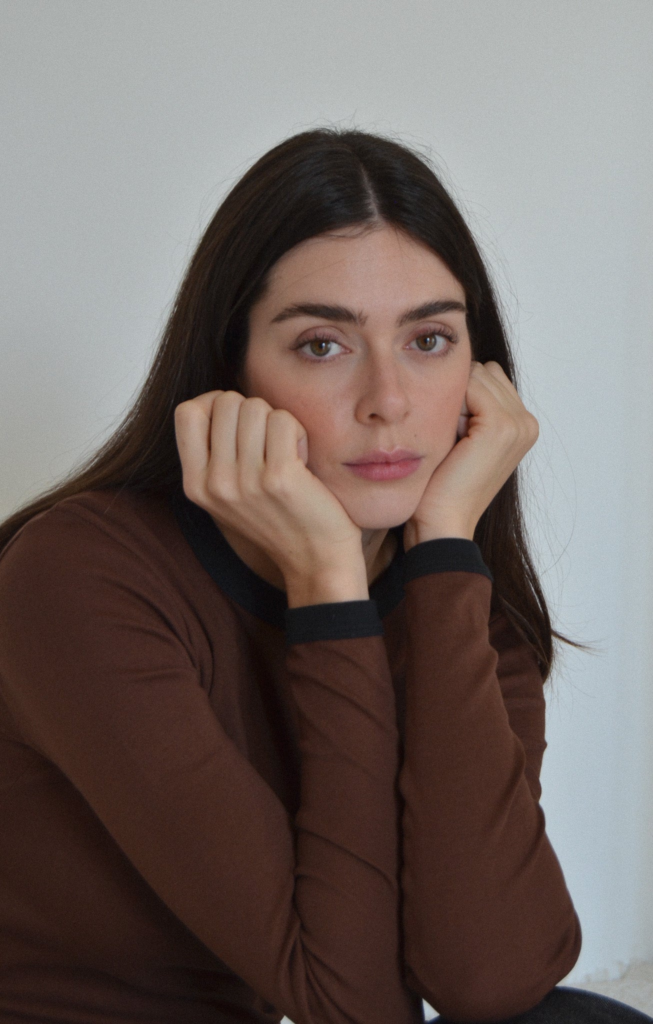 June Longsleeve - Brown/Black