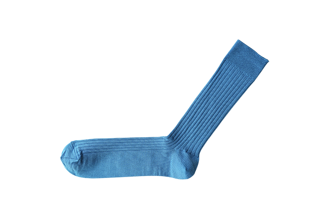 NISHIGUCHI KUTSUSHITA - Silk Cotton Ribbed Socks