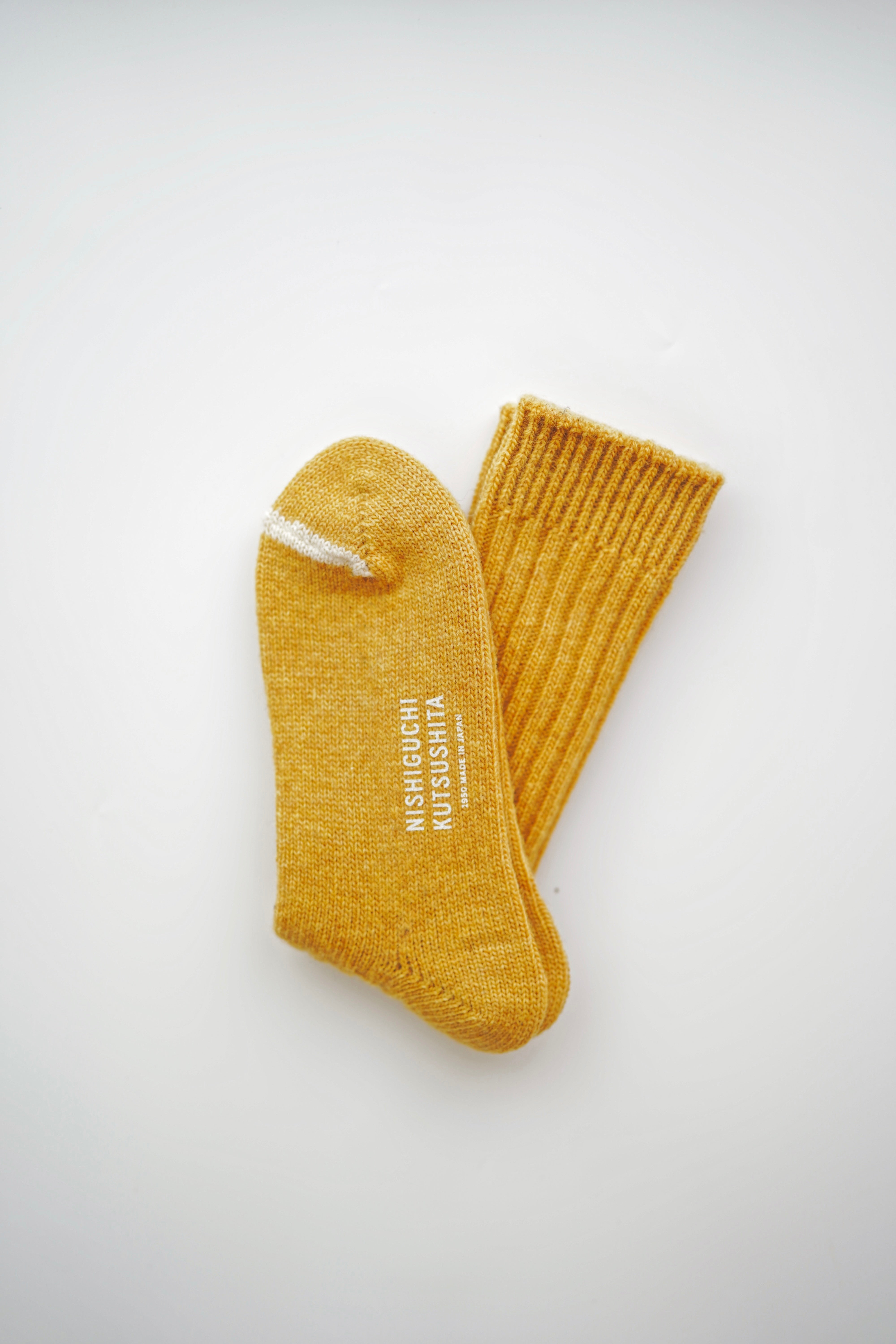 NISHIGUCHI KUTSUSHITA - Wool Ribbed Socks
