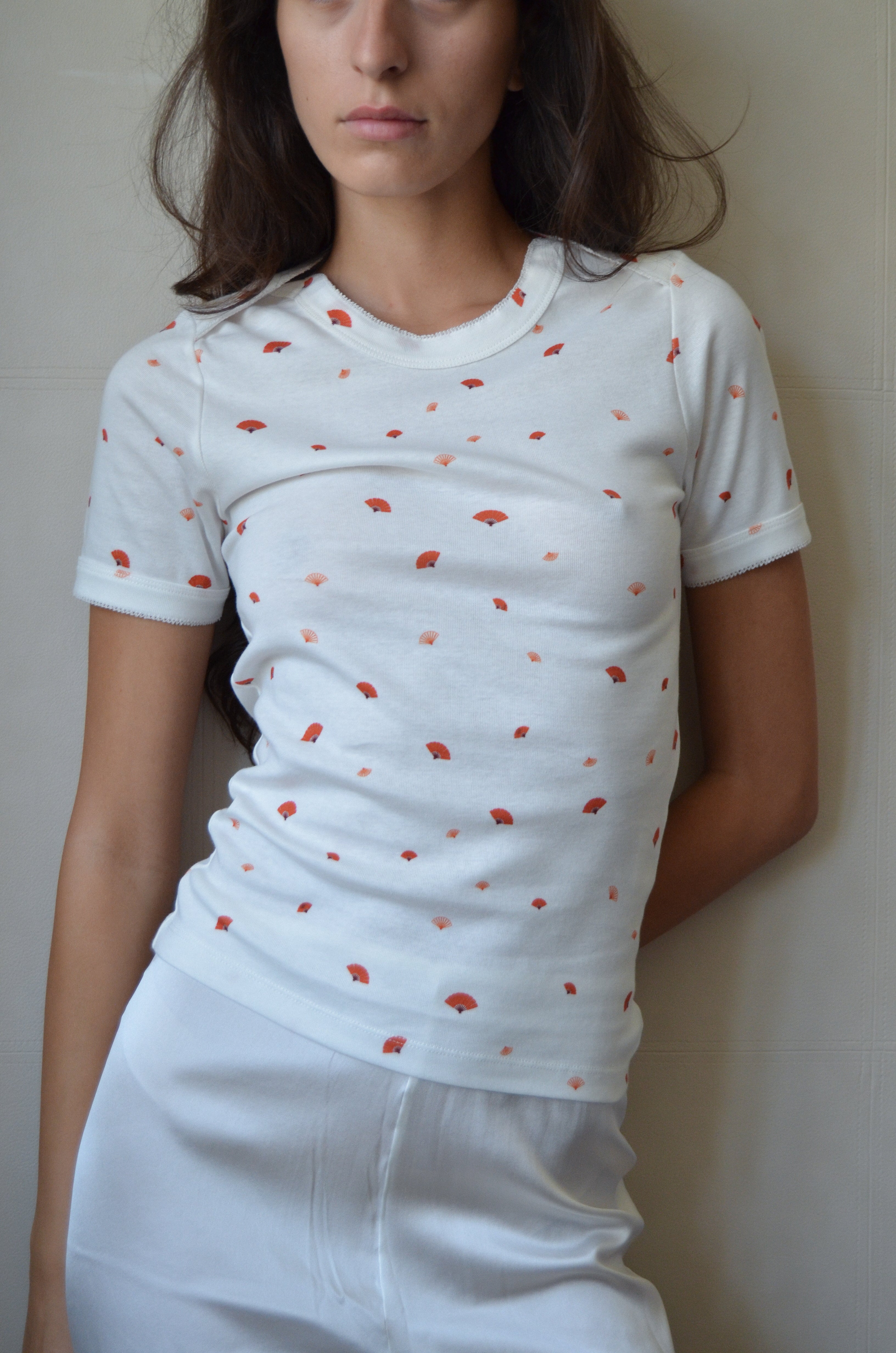 June Boatneck T-shirt - Fan Print