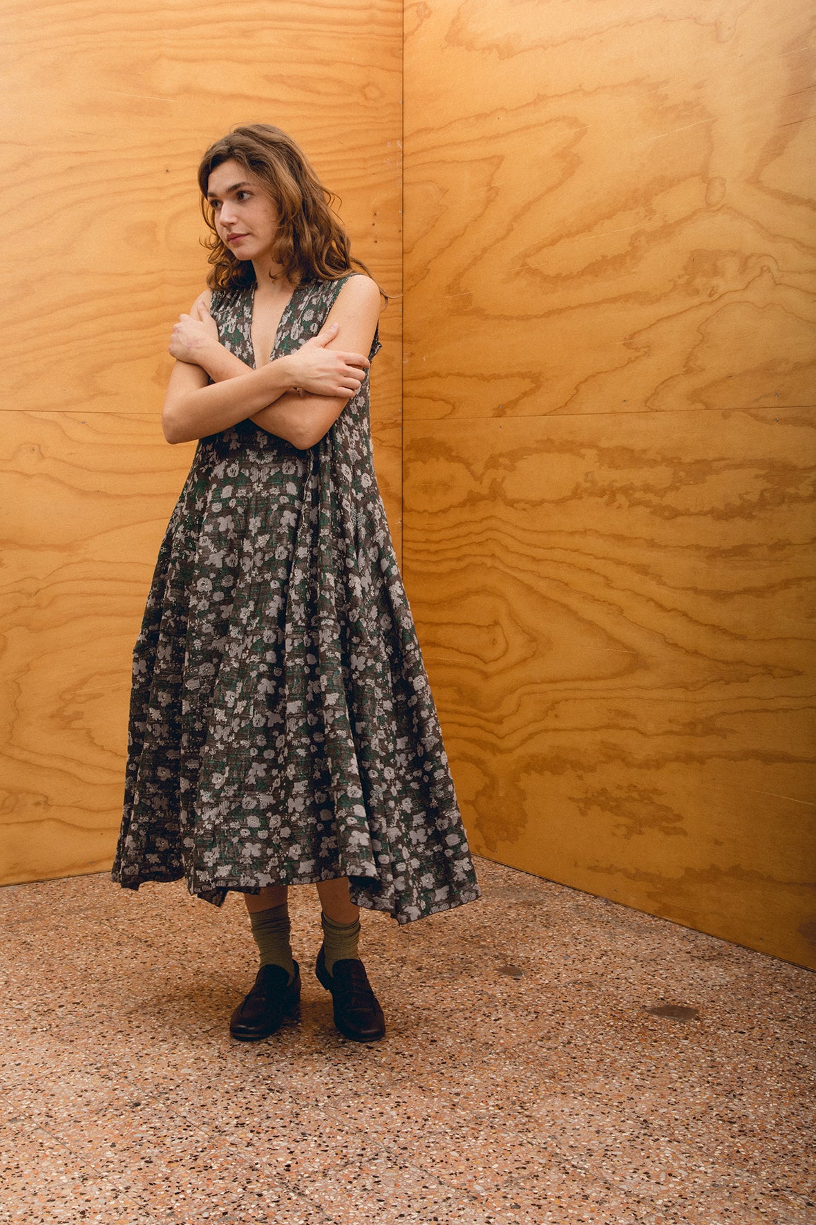 Burning Dress - 5036 - Green/Brown