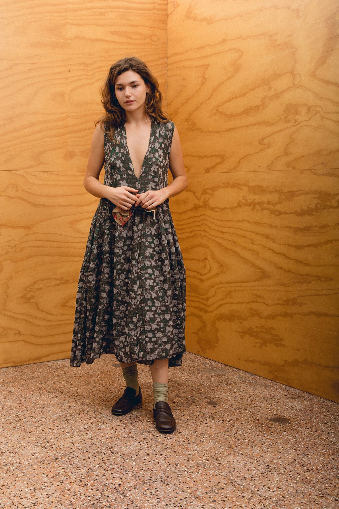 Burning Dress - 5036 - Green/Brown