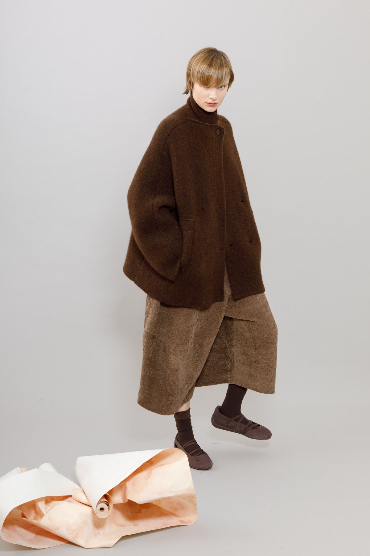 Bob's Coat - Double Breasted Jacket - 5182 - Chestnut