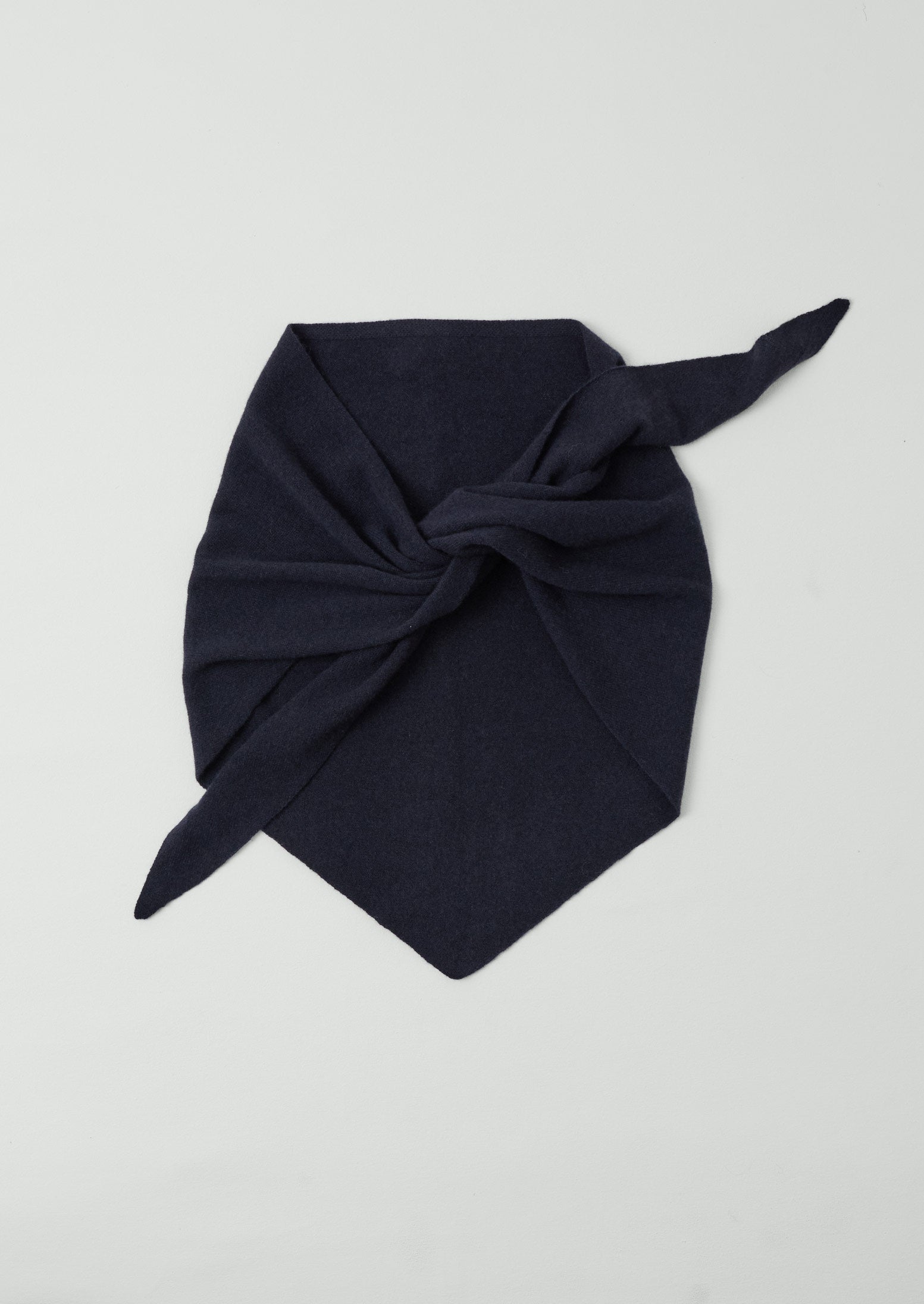 TOAST -  Wool Cashmere Large Bandana - DARK NAVY