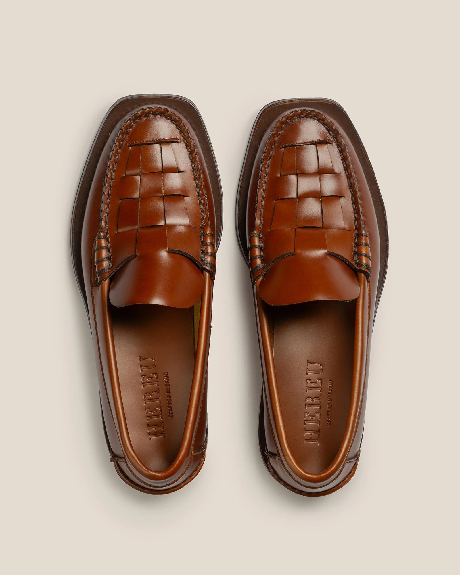 HEREU - NOMBELA SLIP ON LOAFER - TAN