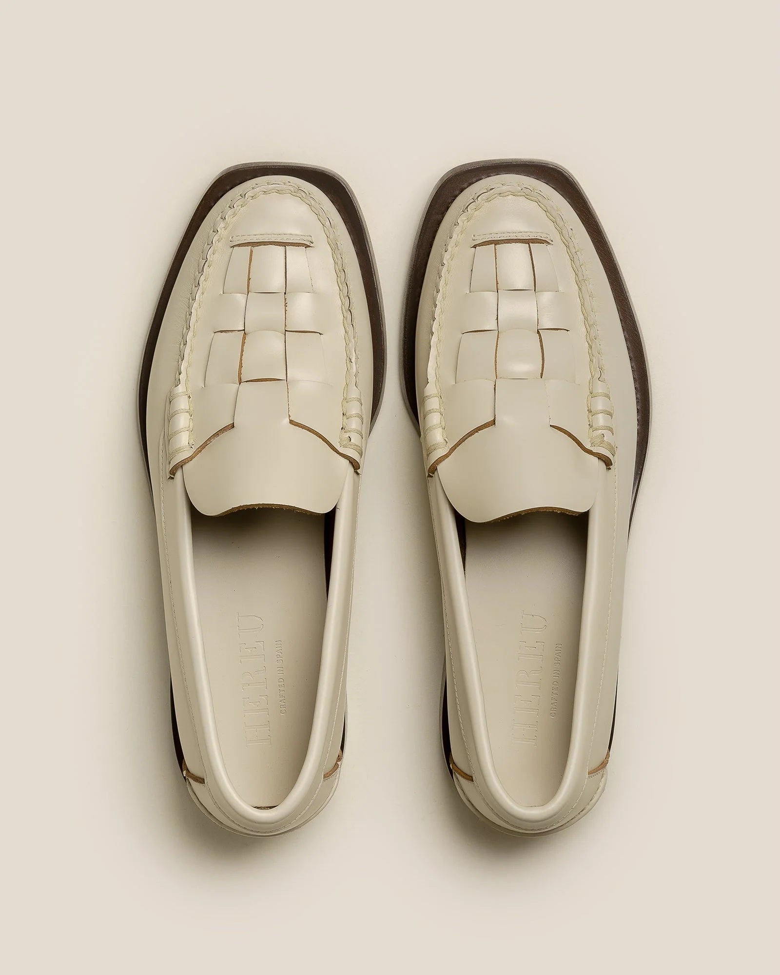 HEREU - NOMBELA SLIP ON LOAFER - CUSTARD
