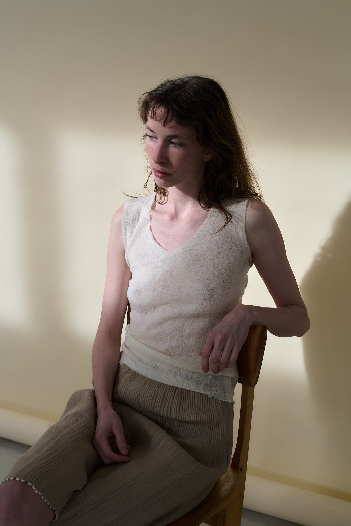 GUDRUN & GUDRUN - BRYNDIS TOP - OFF-WHITE