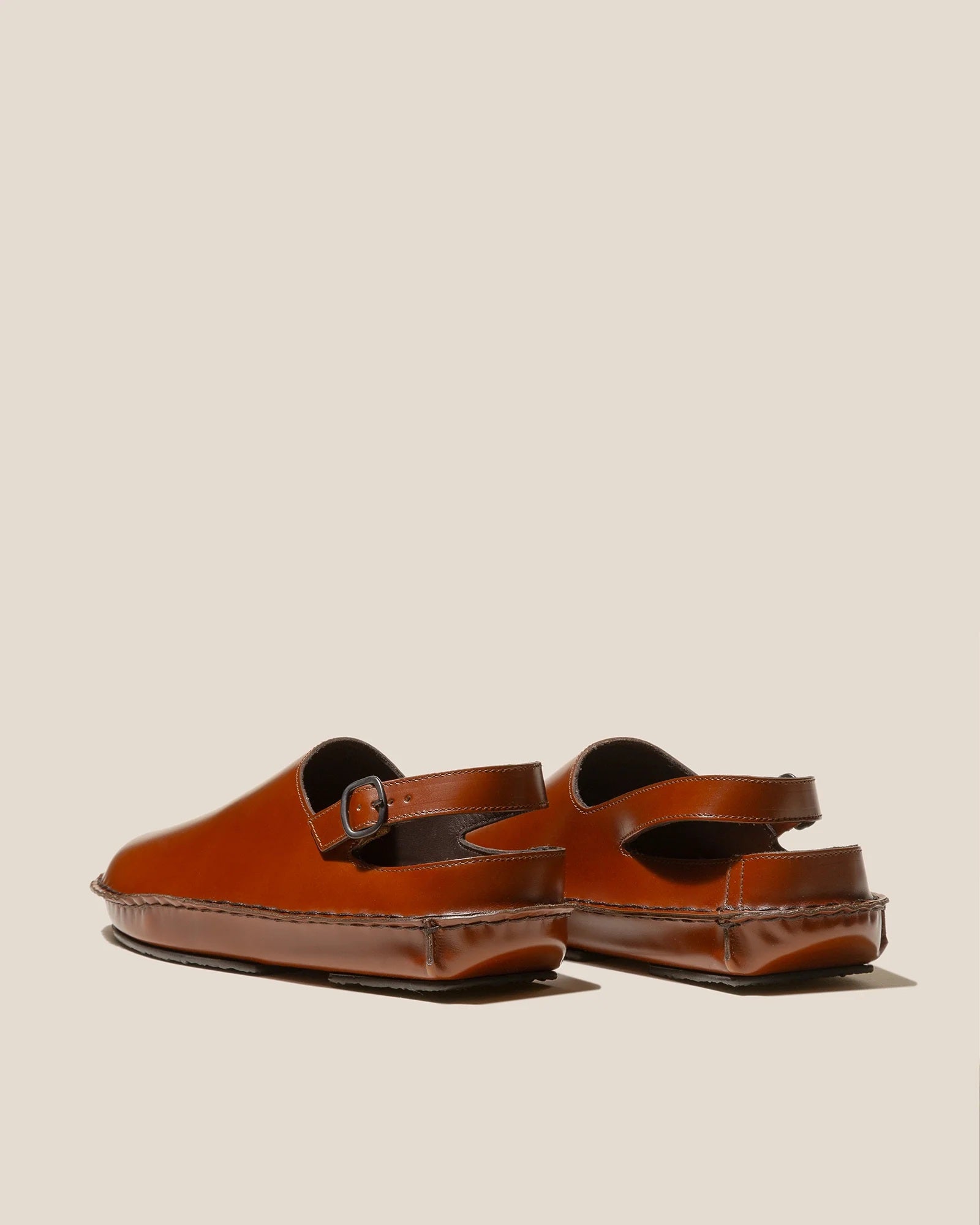 HEREU - CARGOL - Whipstitched Slingback Clog - TAN