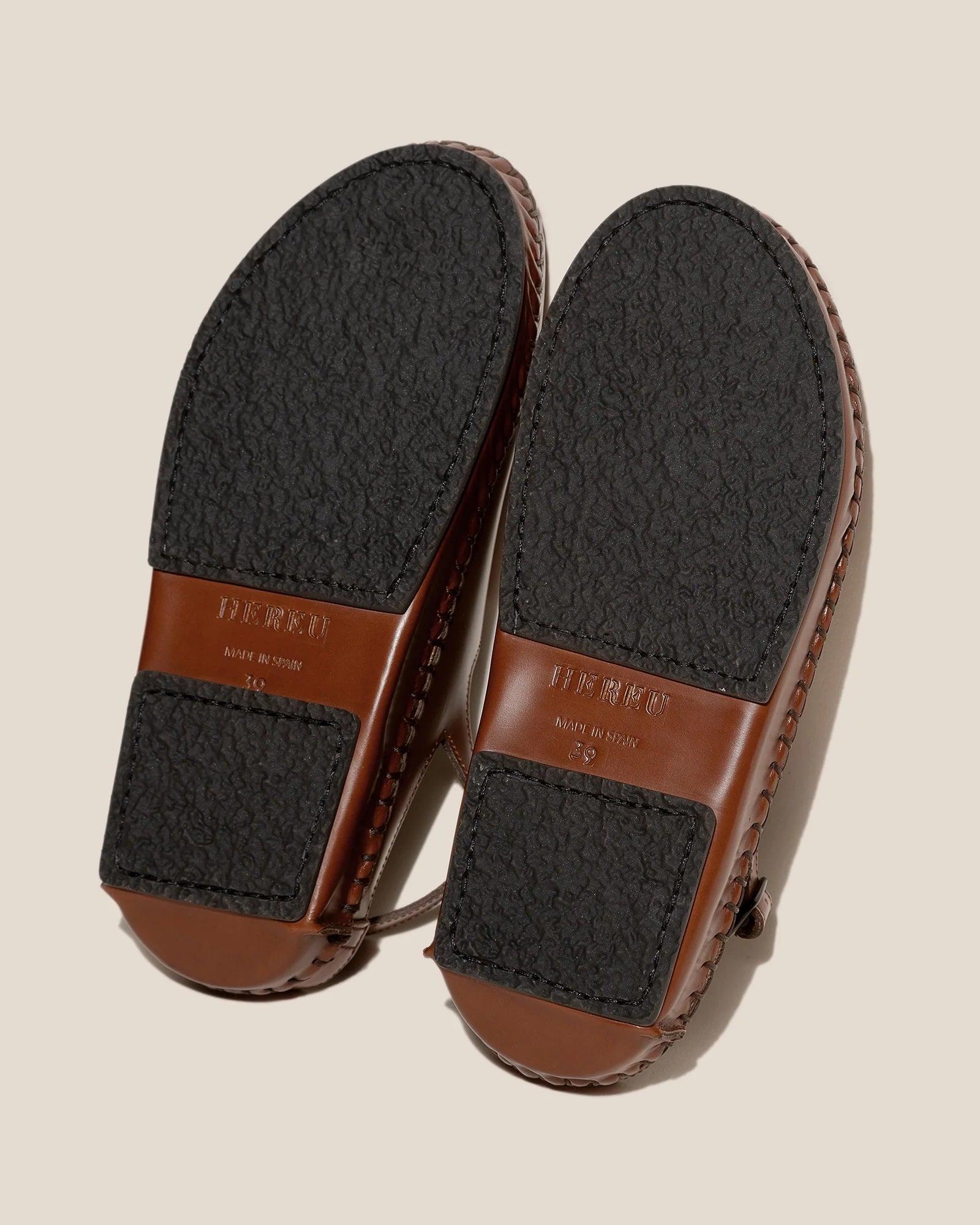 HEREU - CARGOL - Whipstitched Slingback Clog - TAN