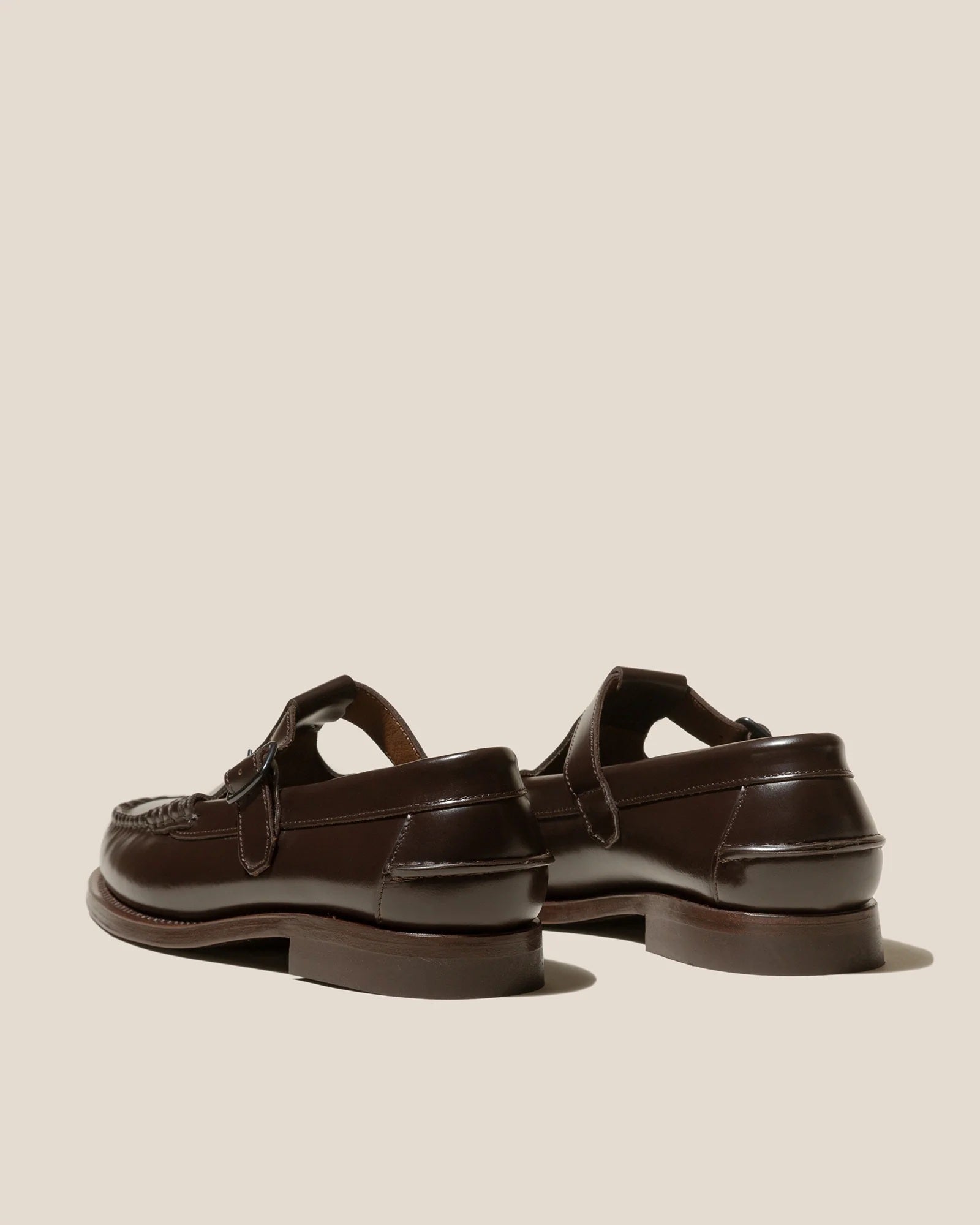 HEREU - ALBER - T-BAR LOAFER -DARK BROWN