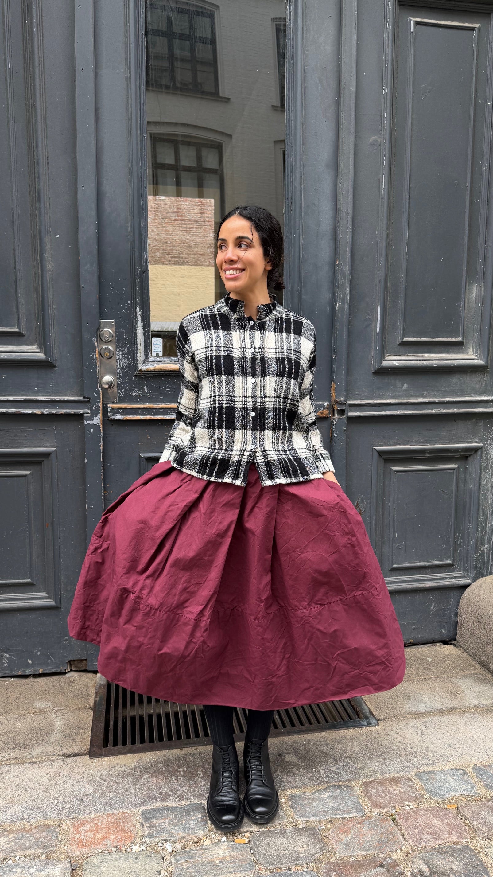 Orchid Skirt - Garnet