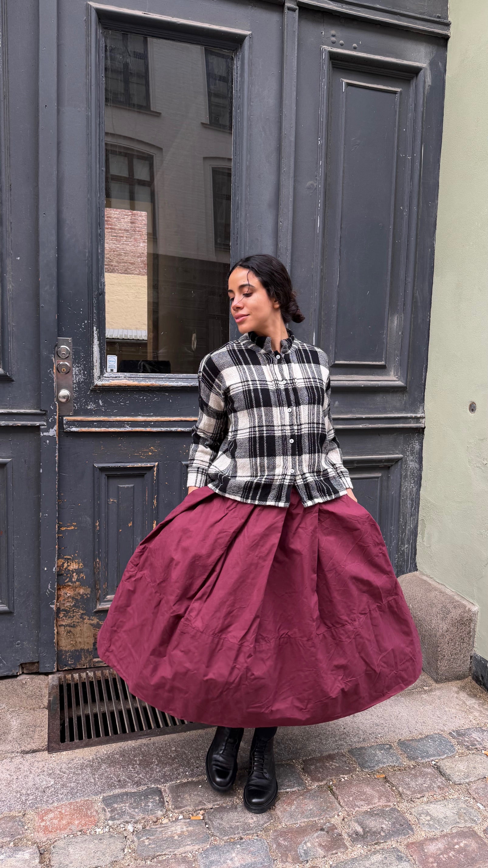 Orchid Skirt - Garnet