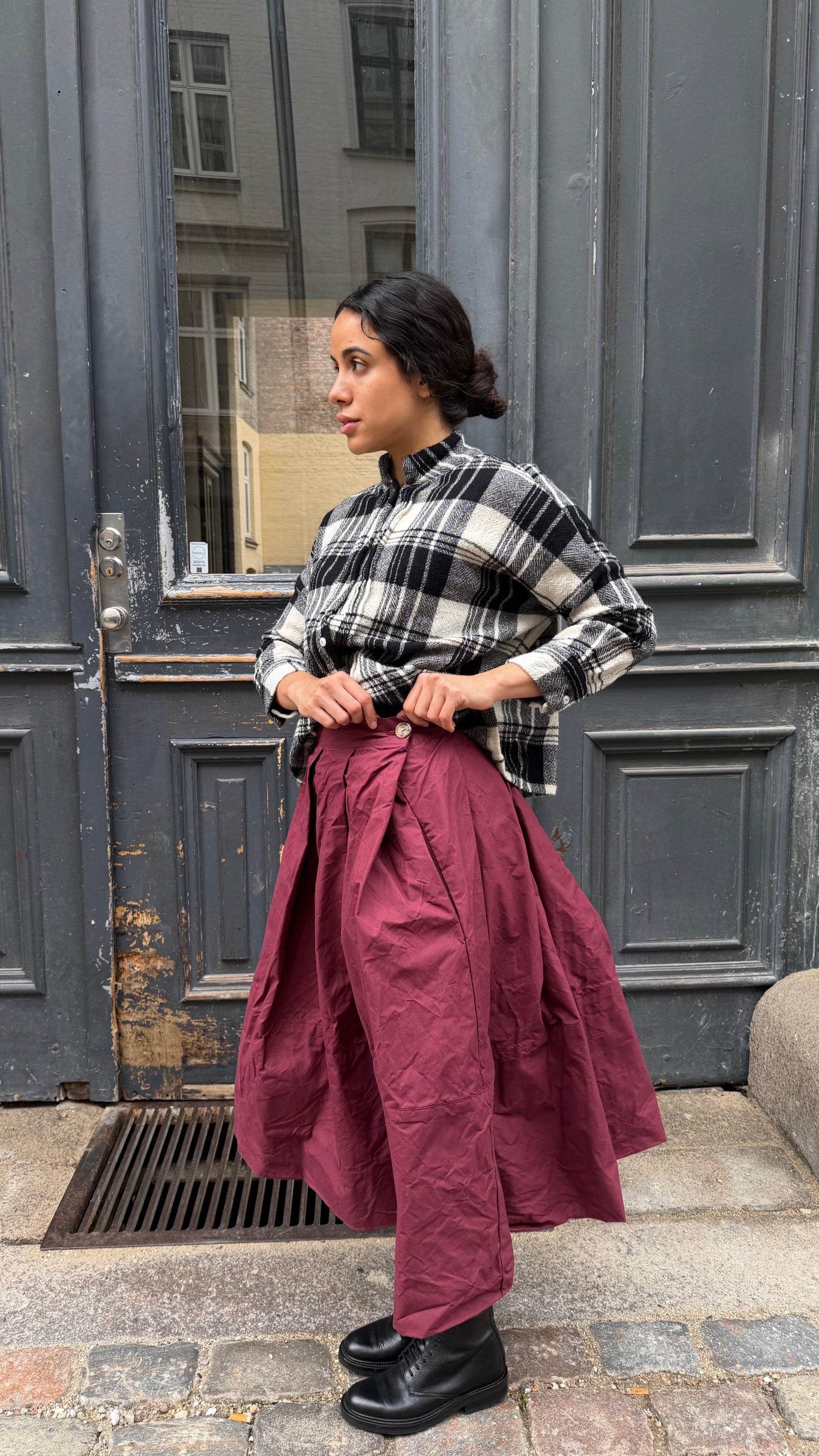 Orchid Skirt - Garnet