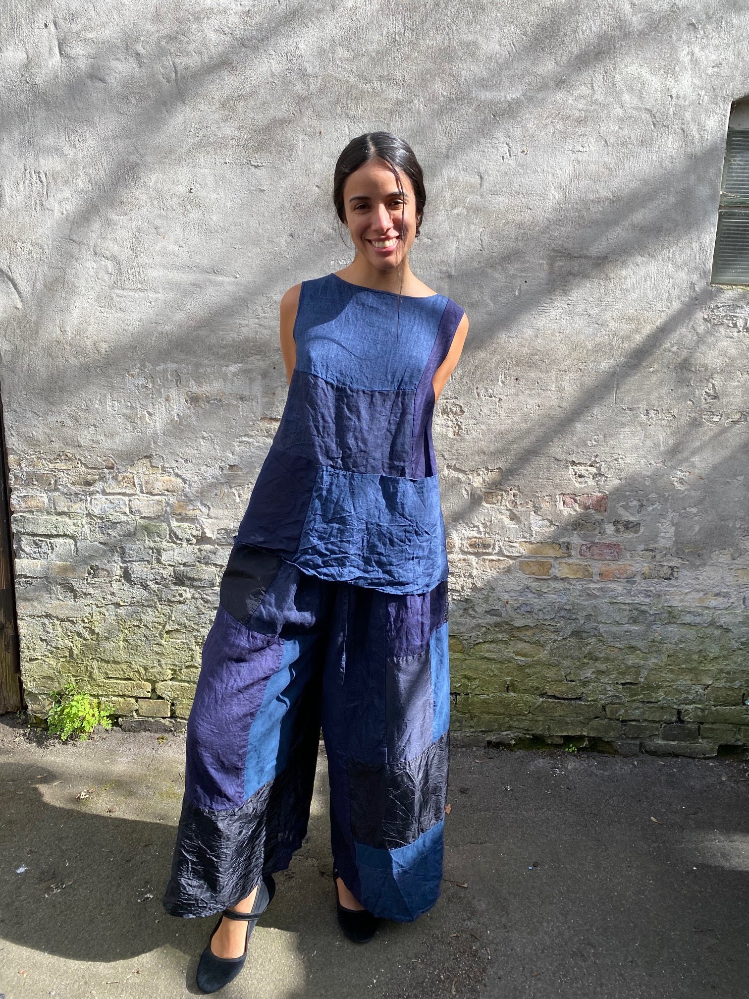 RISA NAKAMURA - MATSUKAZE PATCHWORK NO-SLEEVE TOP