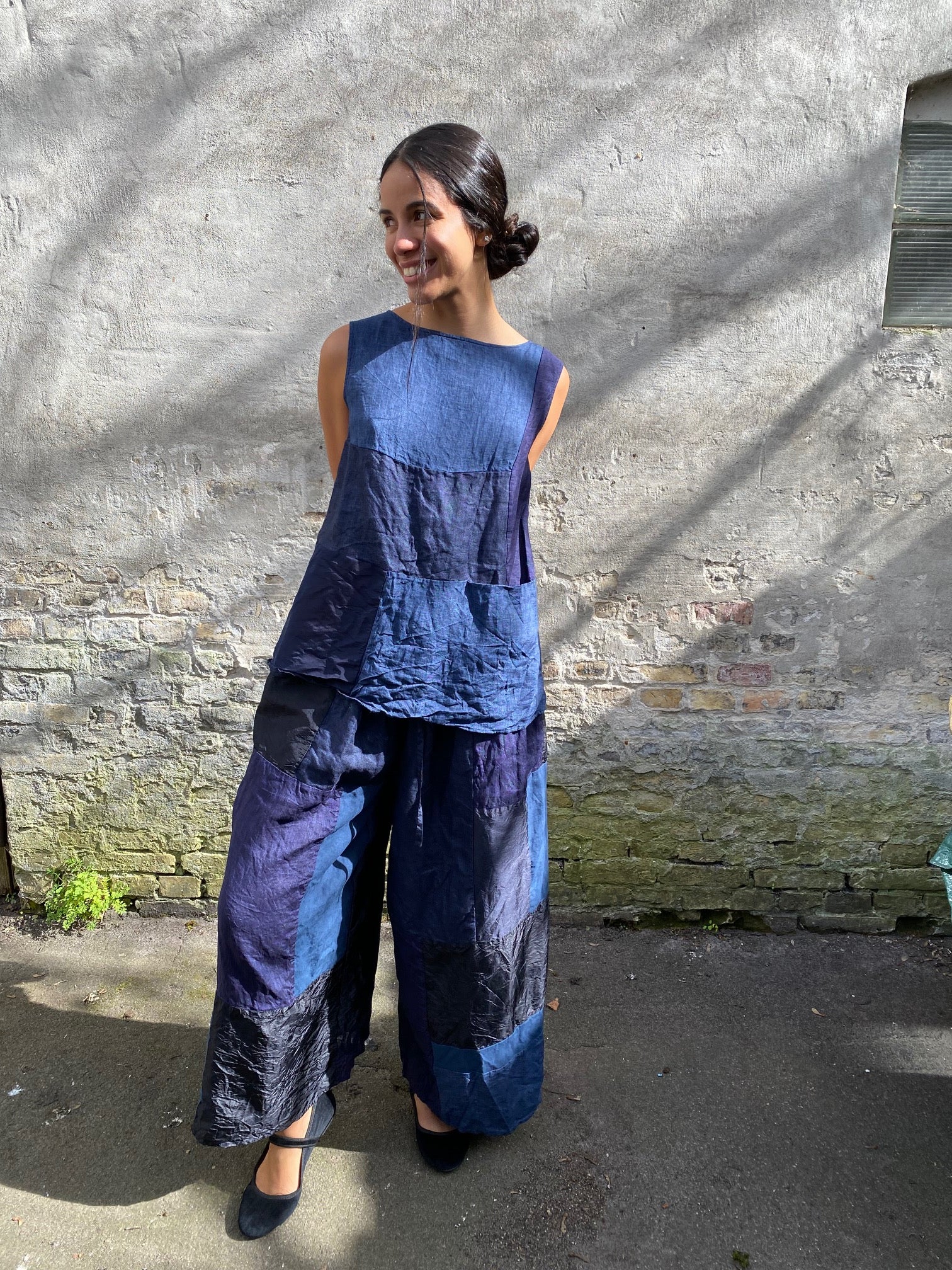 RISA NAKAMURA - MATSUKAZE PATCHWORK NO-SLEEVE TOP