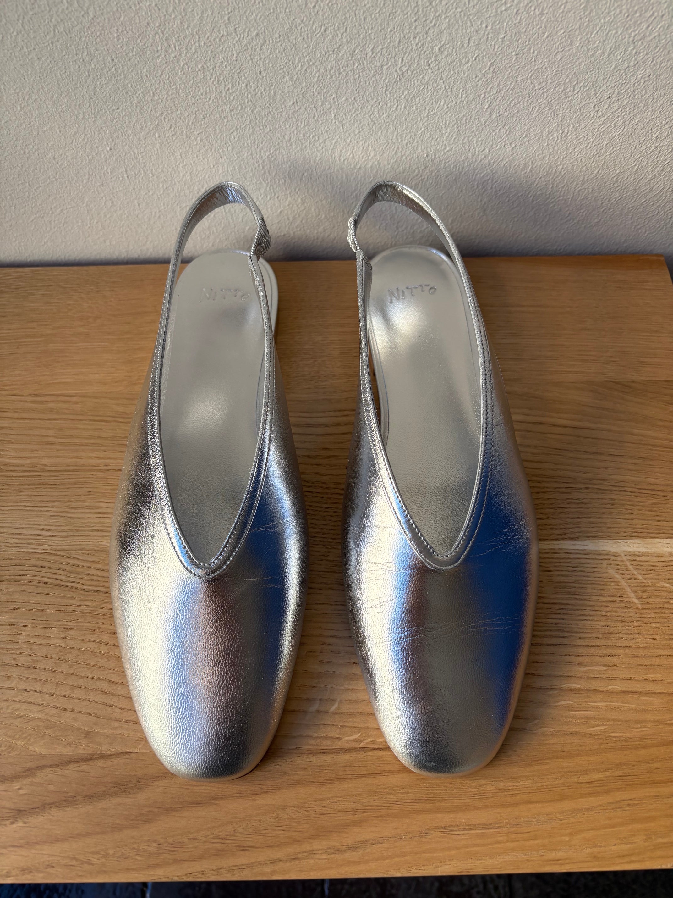 Balla Slingback Shoes - Silver