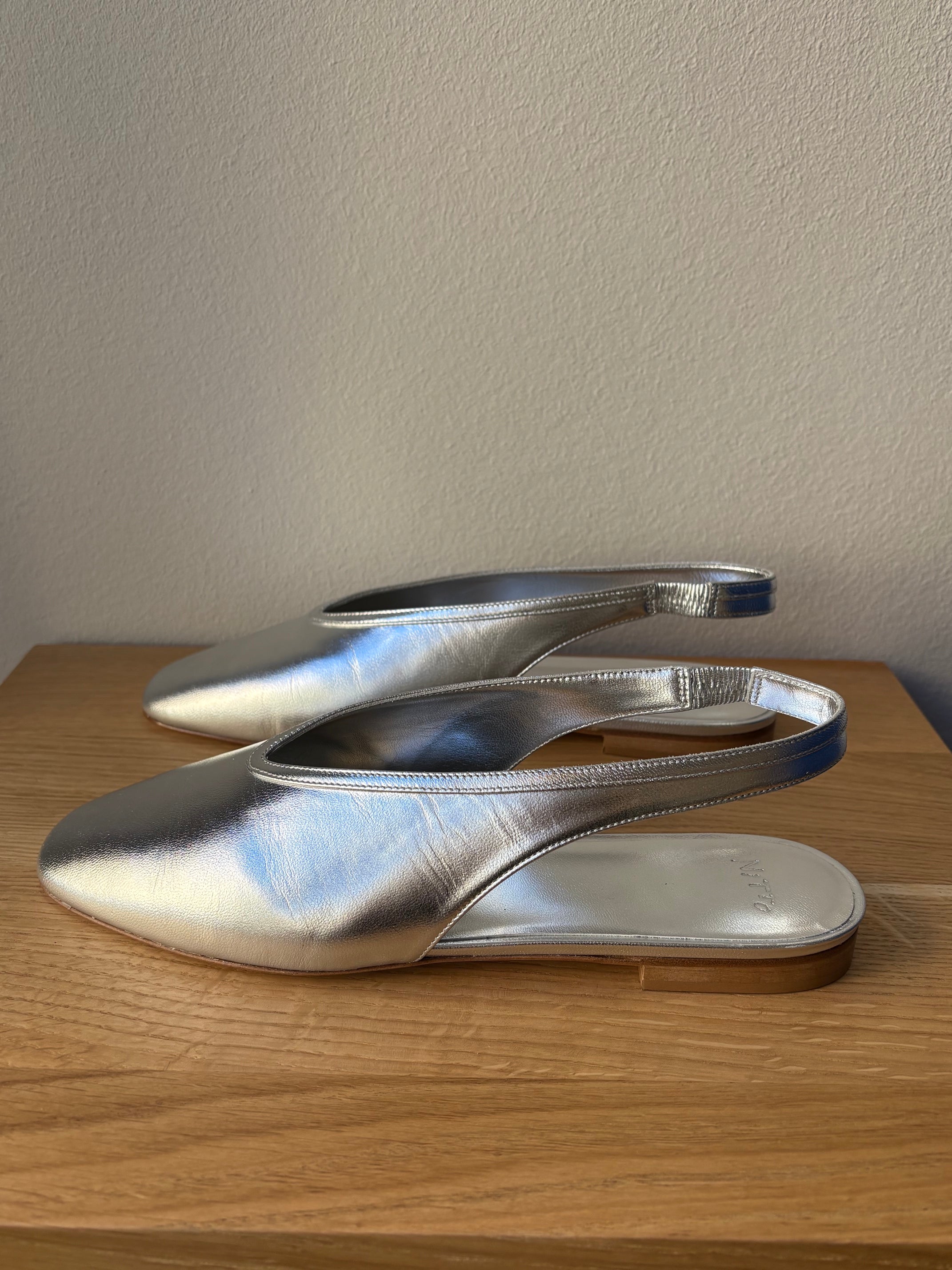 Balla Slingback Shoes - Silver