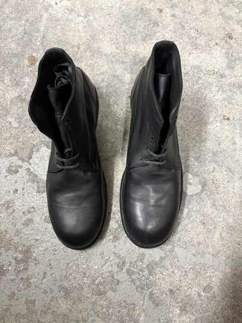 Laced Up Boots - 993X -Soft Horse Full Grain - BLKT