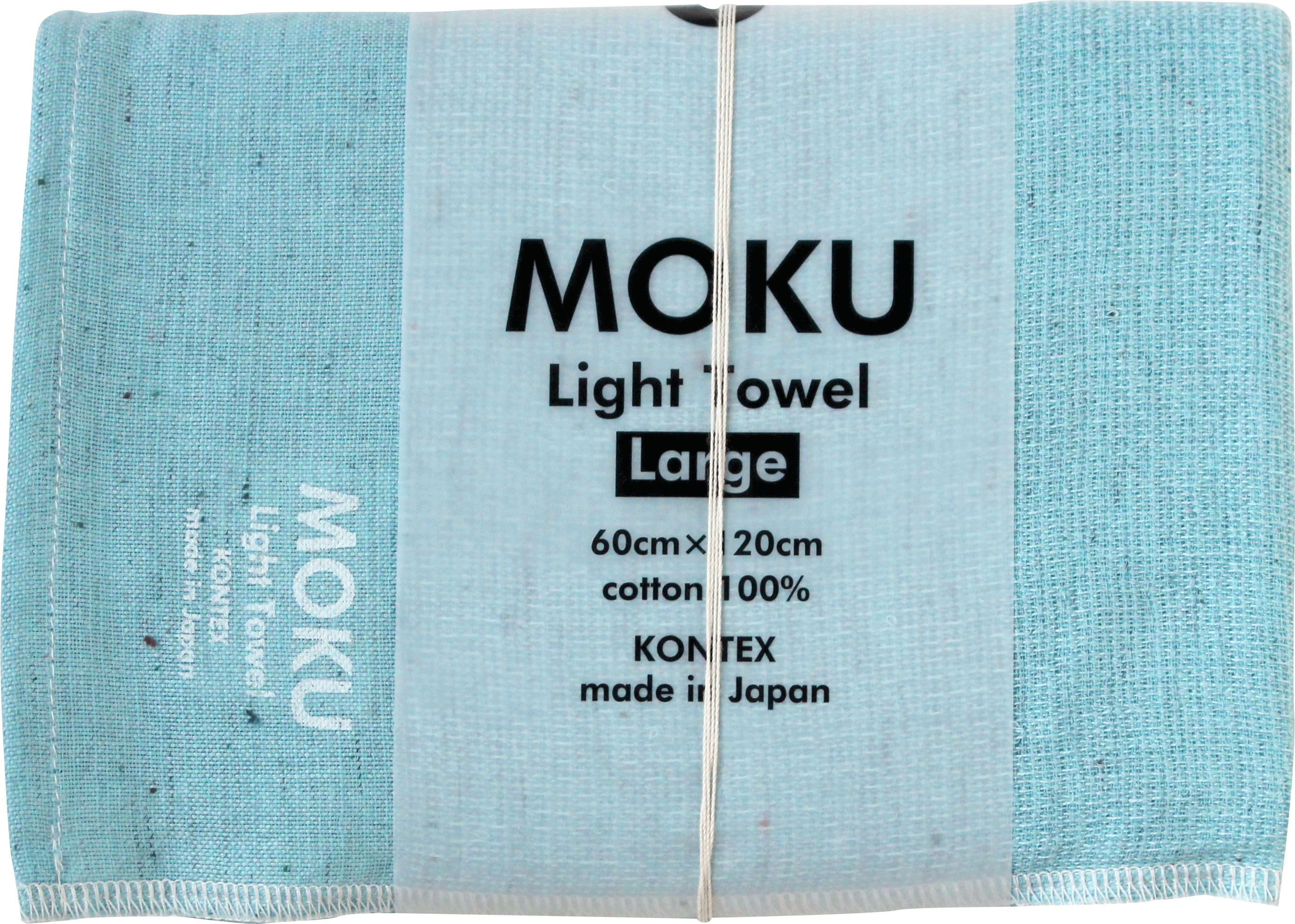 The Moku mulit-purpose towel by Kontex is exceptionally light weight and has a super absorbent textured weave. The Large size is perfect to bring for the gym, yoga or sauna.
