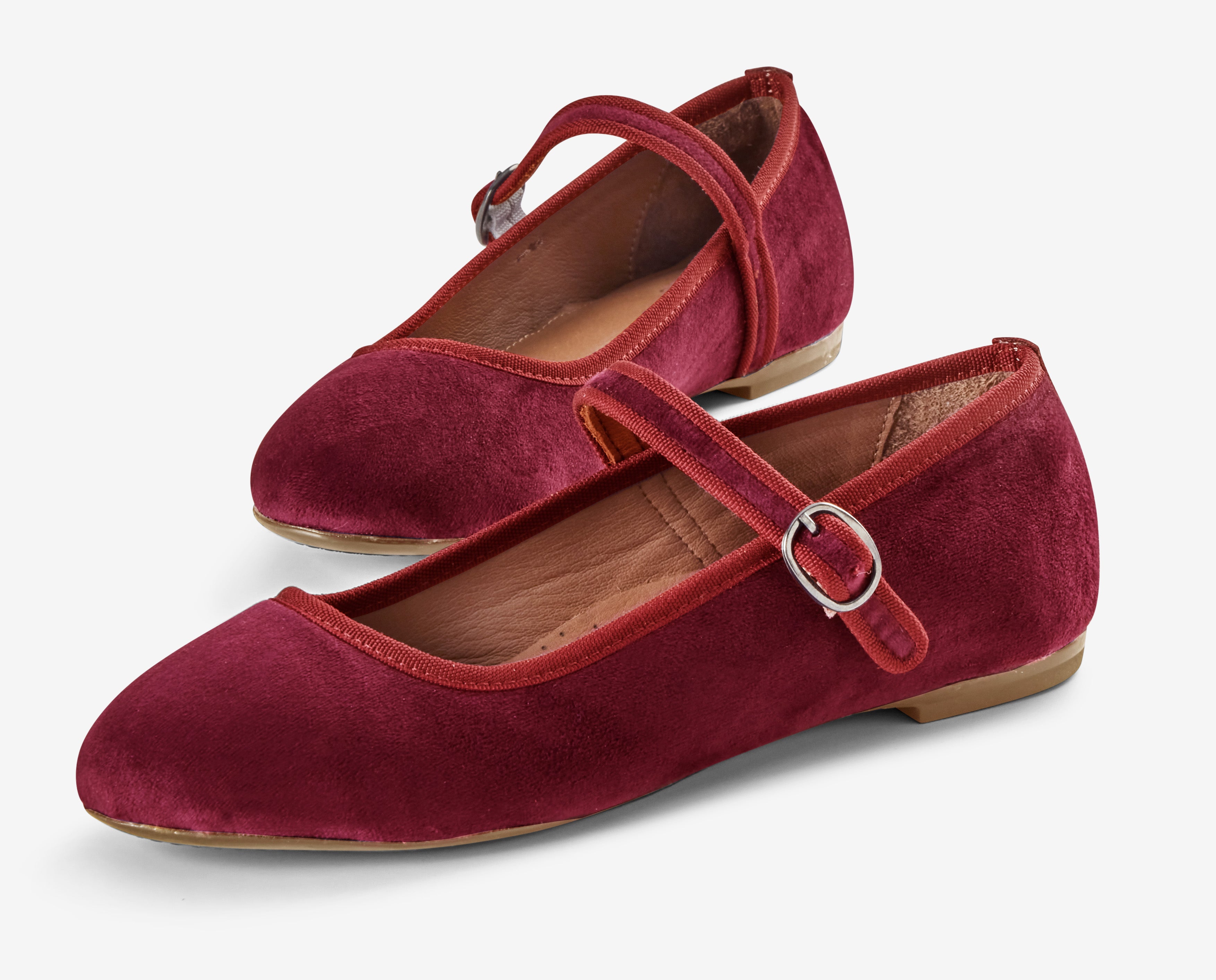 Mary Janes - Burgundy