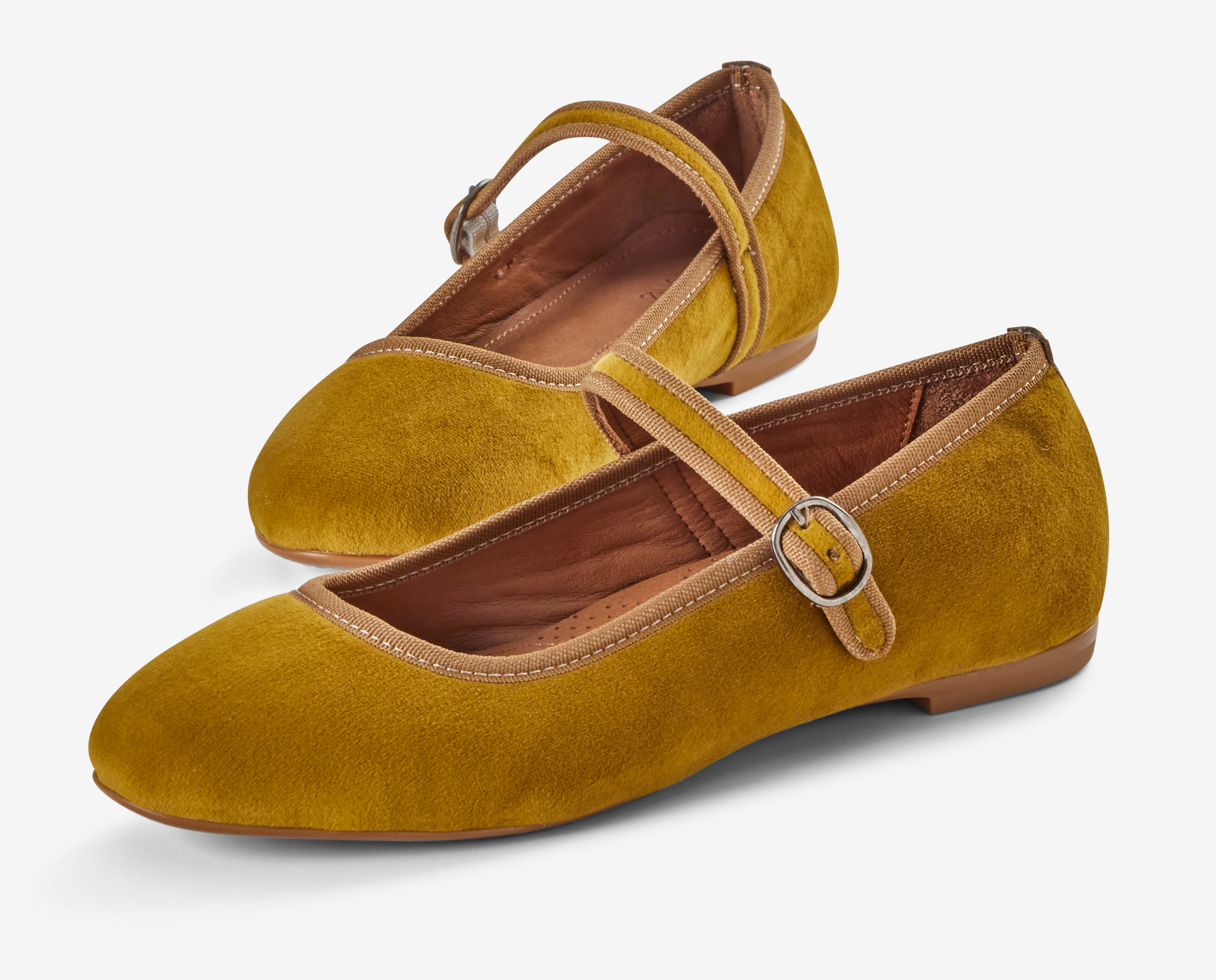 Mary Janes - Mustard