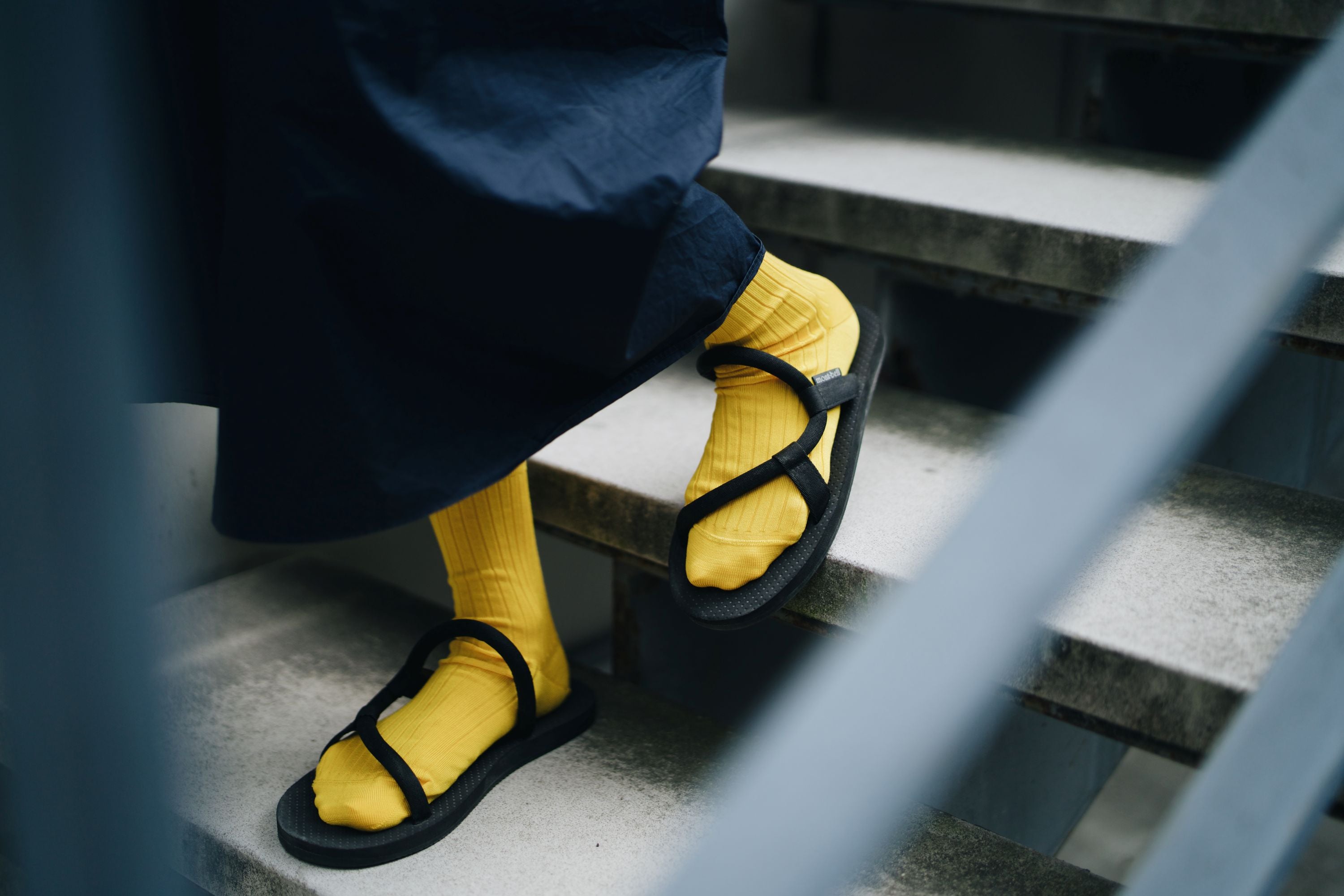 NISHIGUCHI KUTSUSHITA - Silk Cotton Ribbed Socks