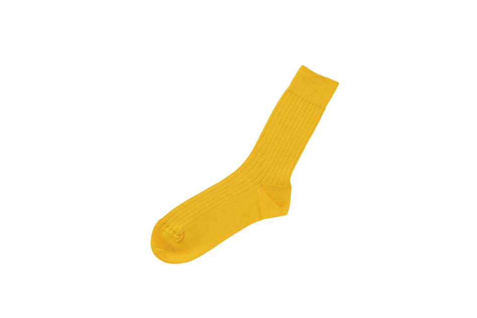 NISHIGUCHI KUTSUSHITA - Silk Cotton Ribbed Socks