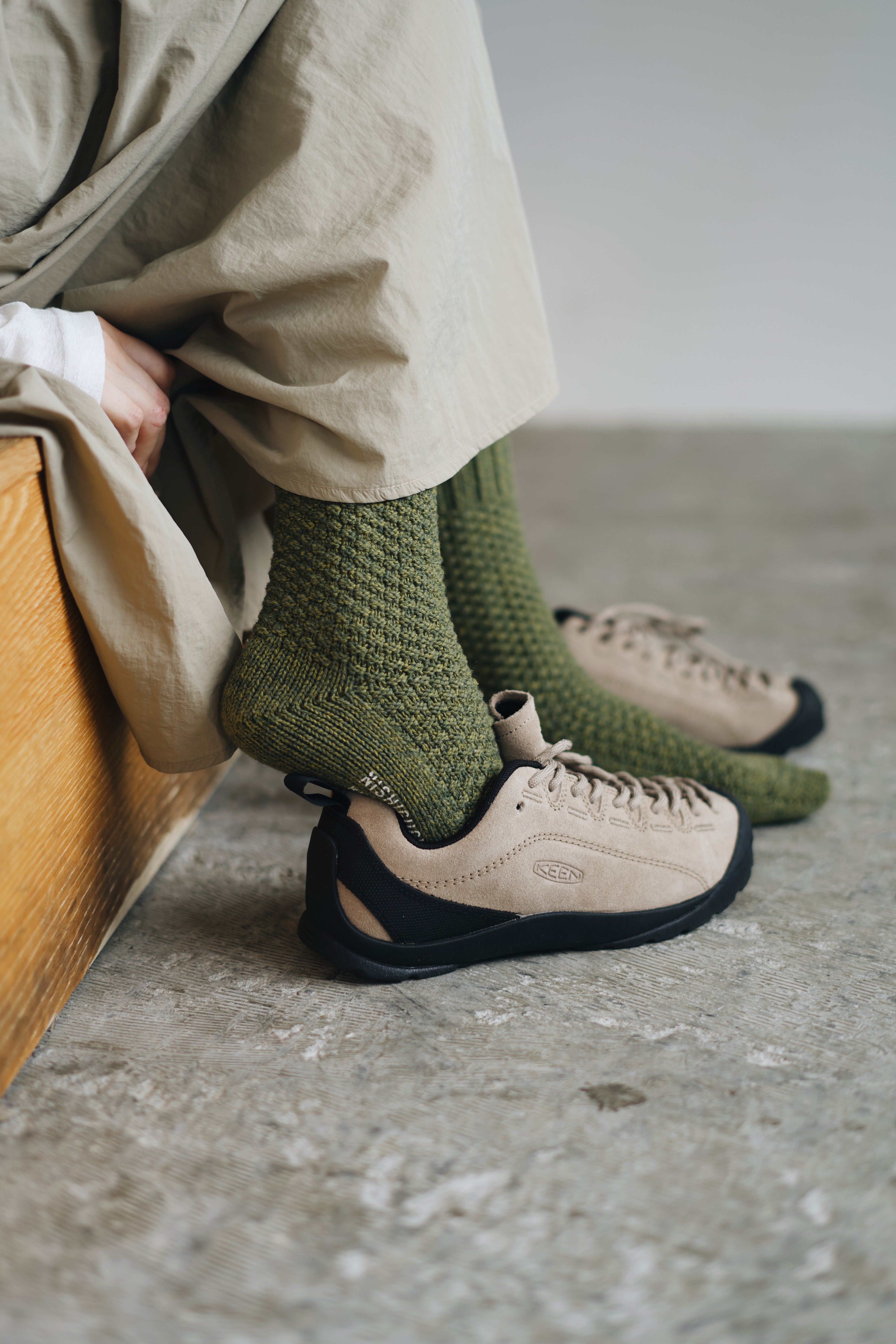 NISHIGUCHI KUTSUSHITA - Wool Cotton Boot Socks