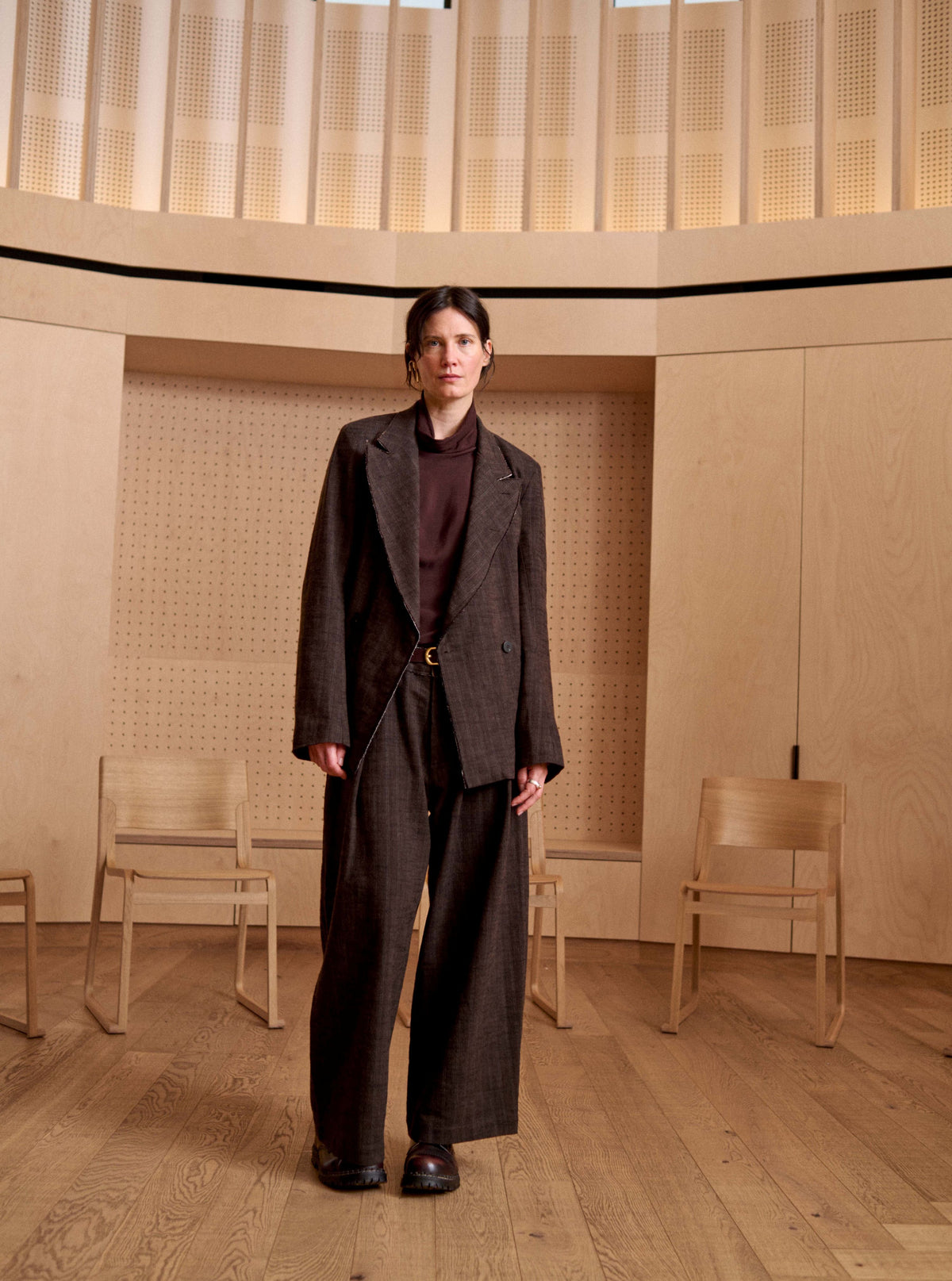 Filli Shirt - Oxblood Textured Silk