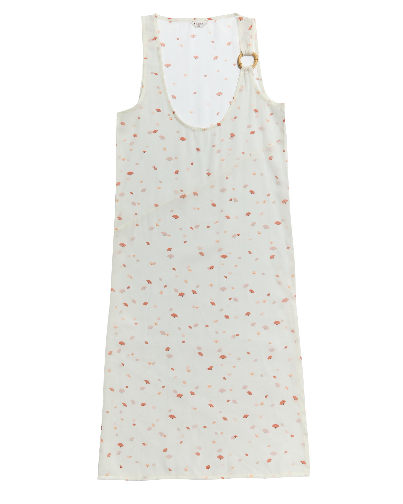 Taiyo Chiffon Dress - Fan Print