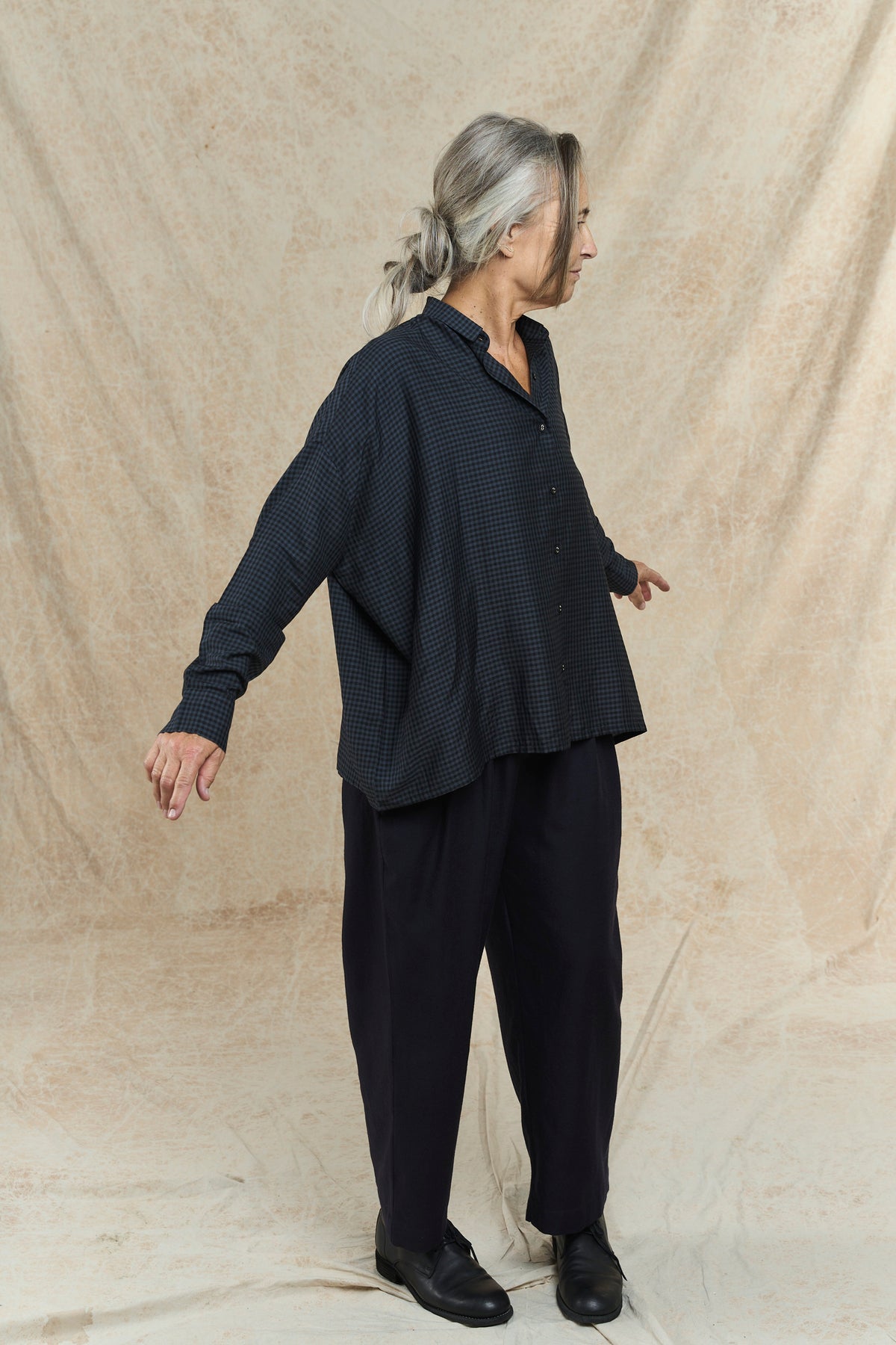 Corin Checked Shirt - Charcoal