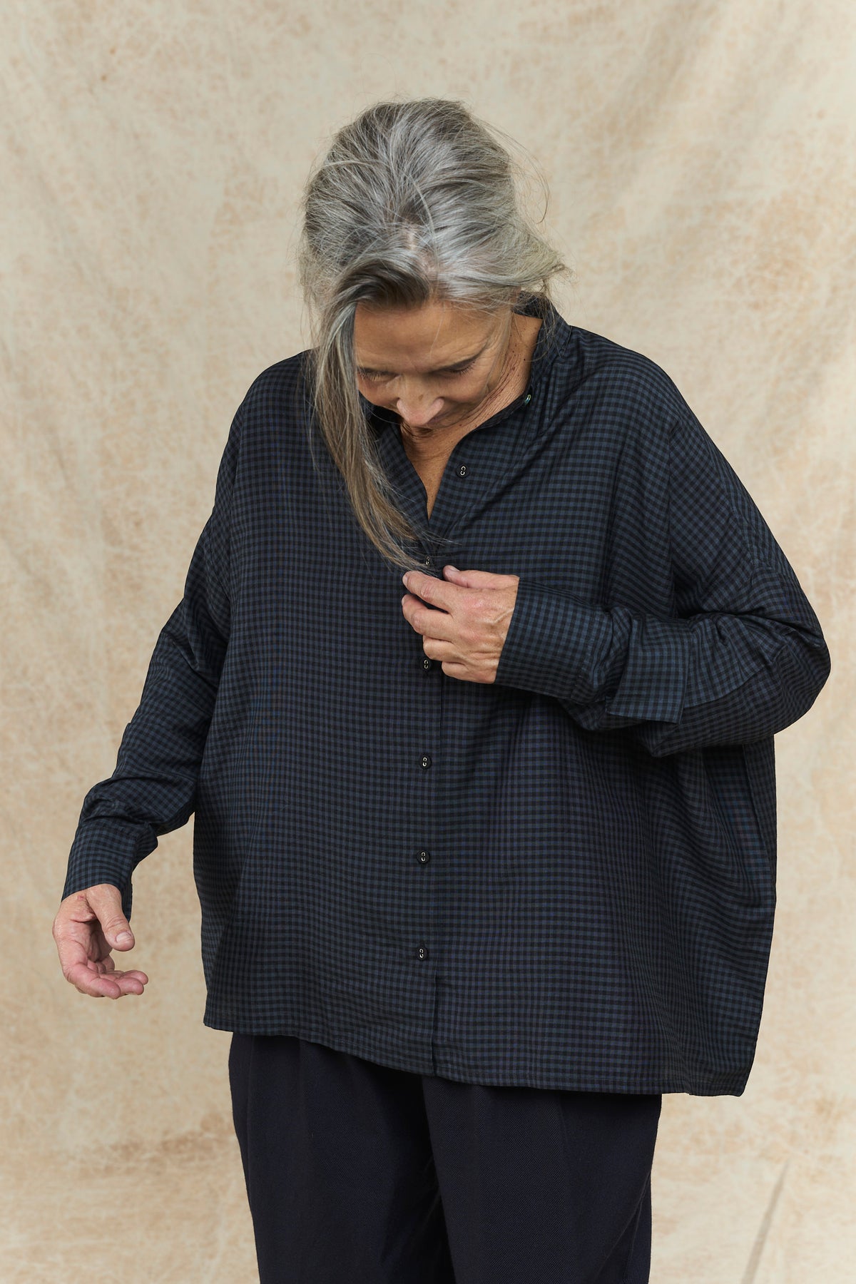 Corin Checked Shirt - Charcoal