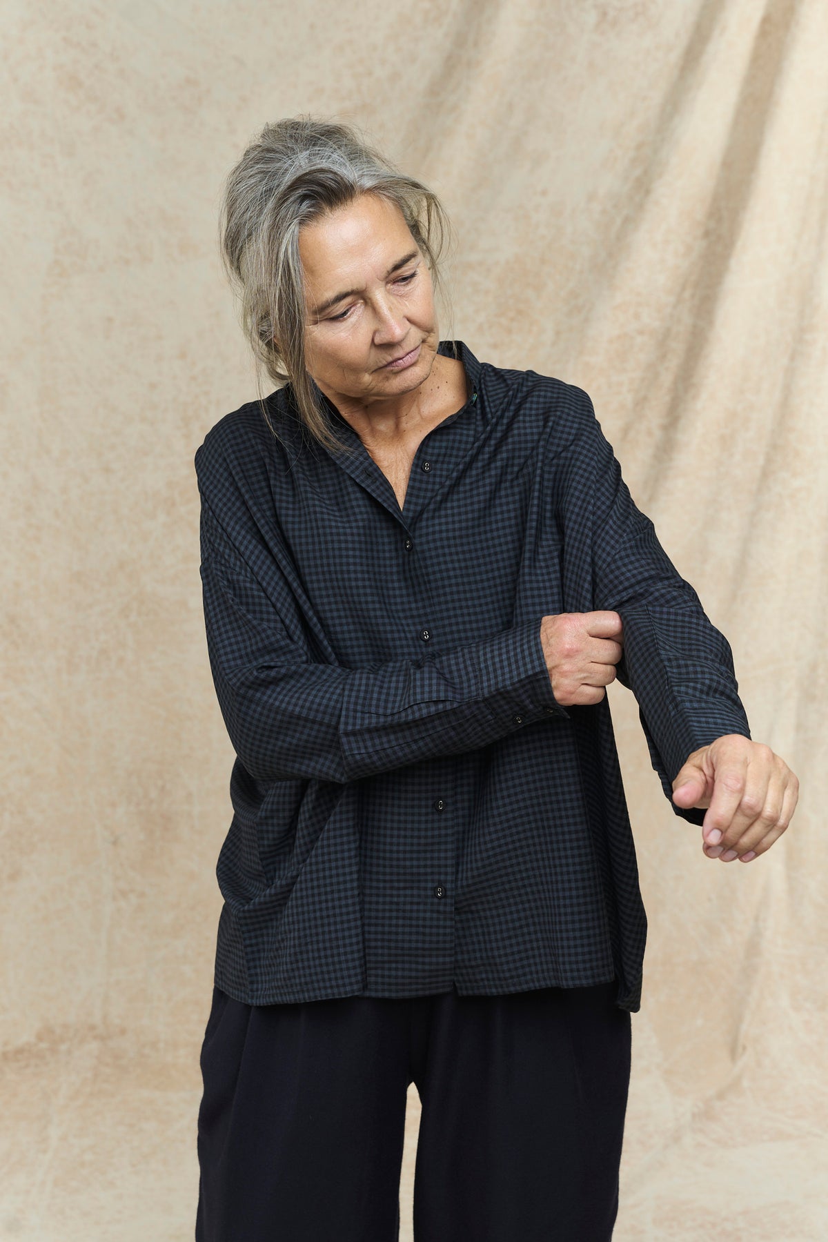 Corin Checked Shirt - Charcoal