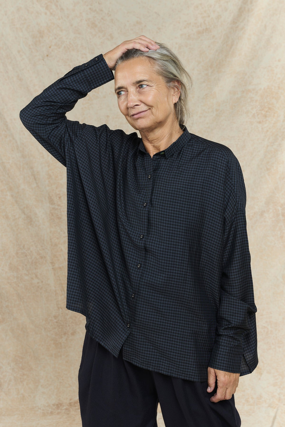 Corin Checked Shirt - Charcoal