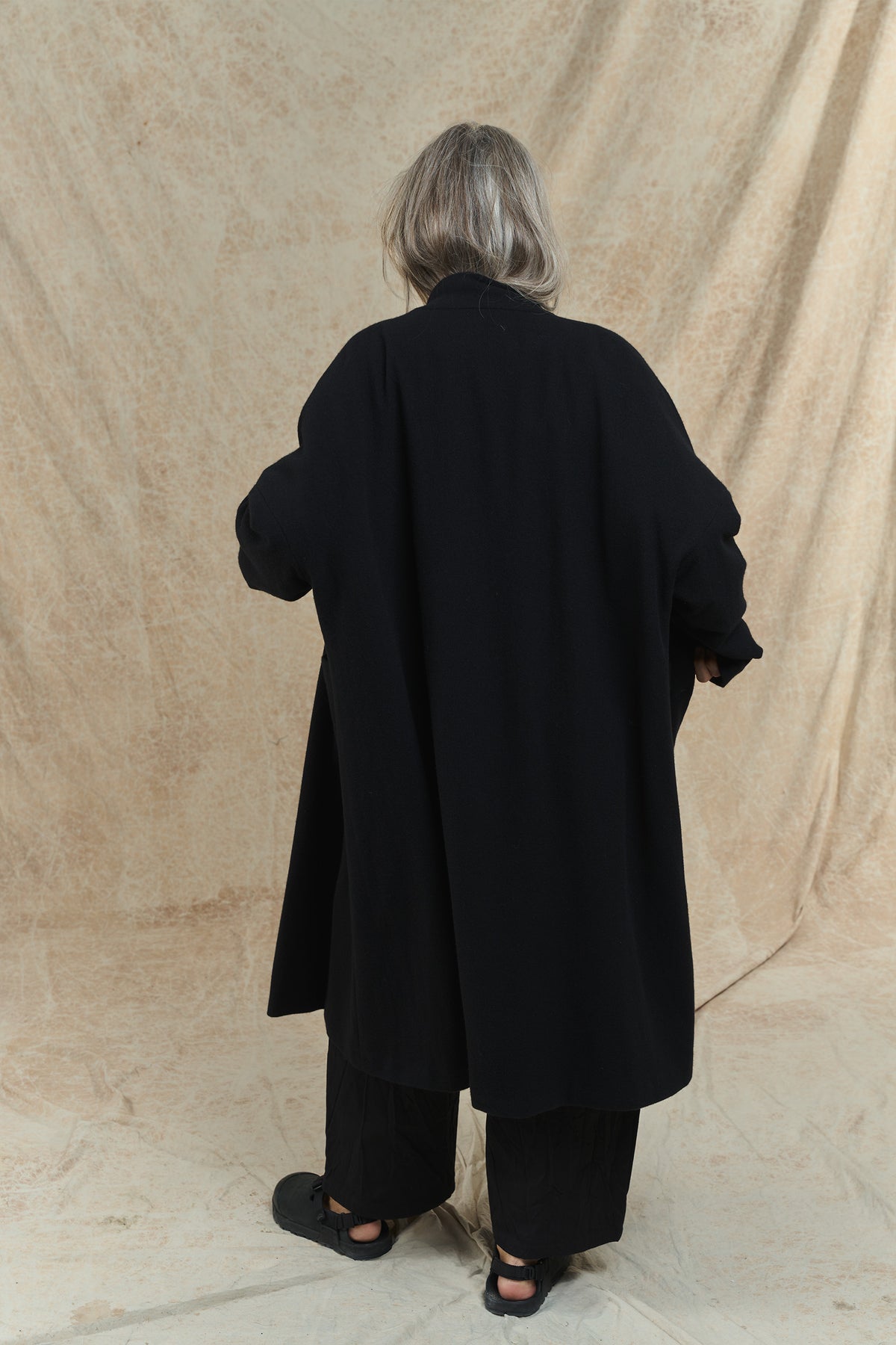 Cashmere Coat - P1802/TS986 - Black