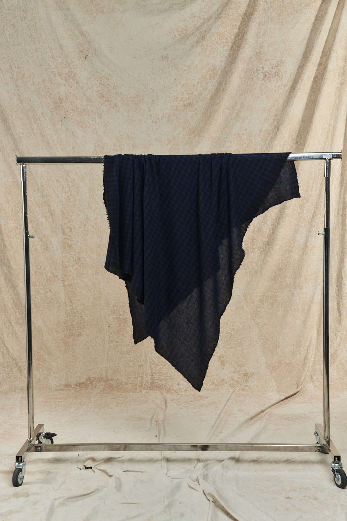 Cashmere Stole - P2118/TS1027 - Black Blue Check