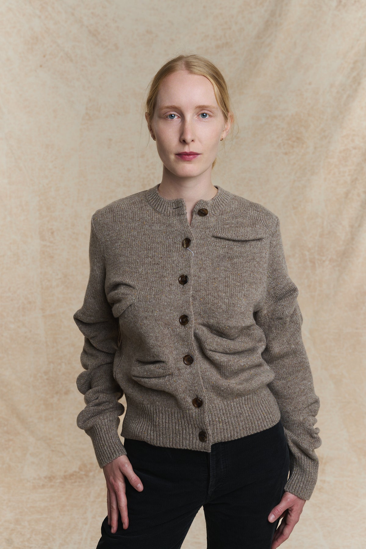 112-2 Cardigan - Beige