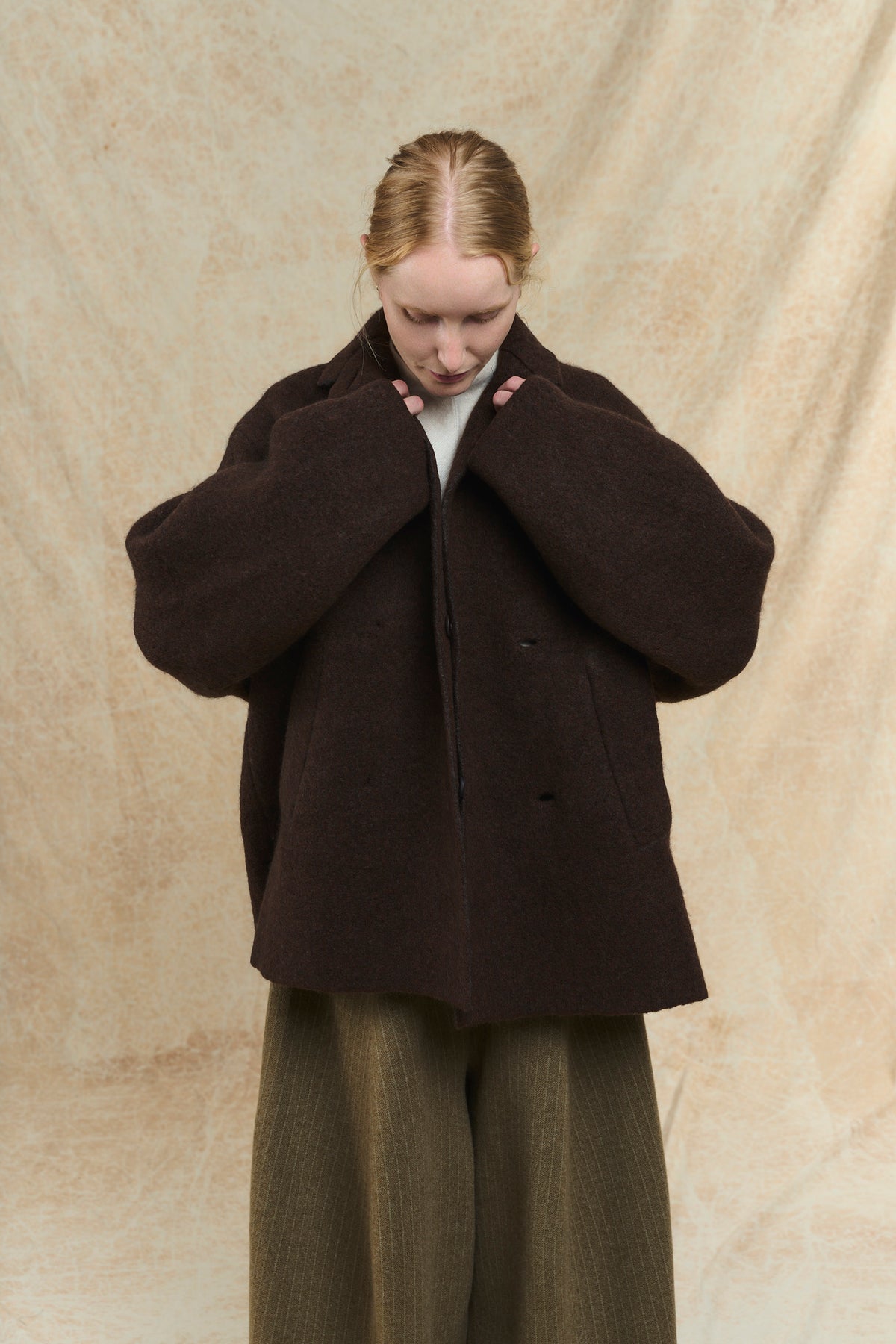 Bob's Coat - Double Breasted Jacket - 5182 - Chestnut