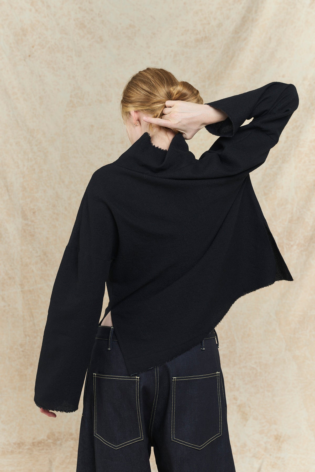 Single Pleat Jean - Raw Indigo Denim