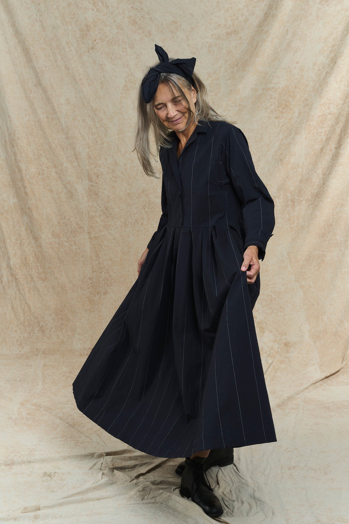 Mina Dress - Navy