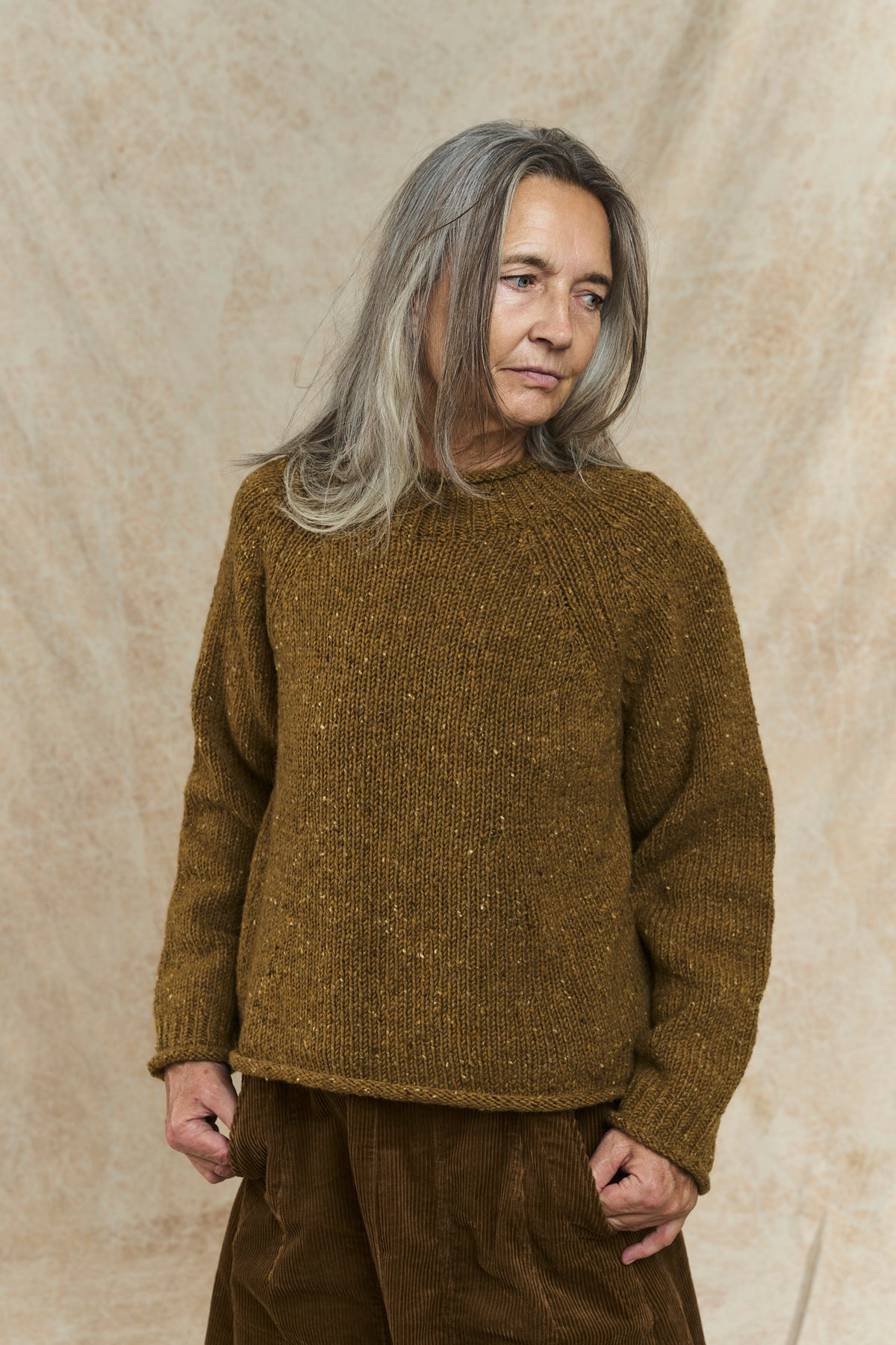 Orla Donegal Wool Sweater - Straw
