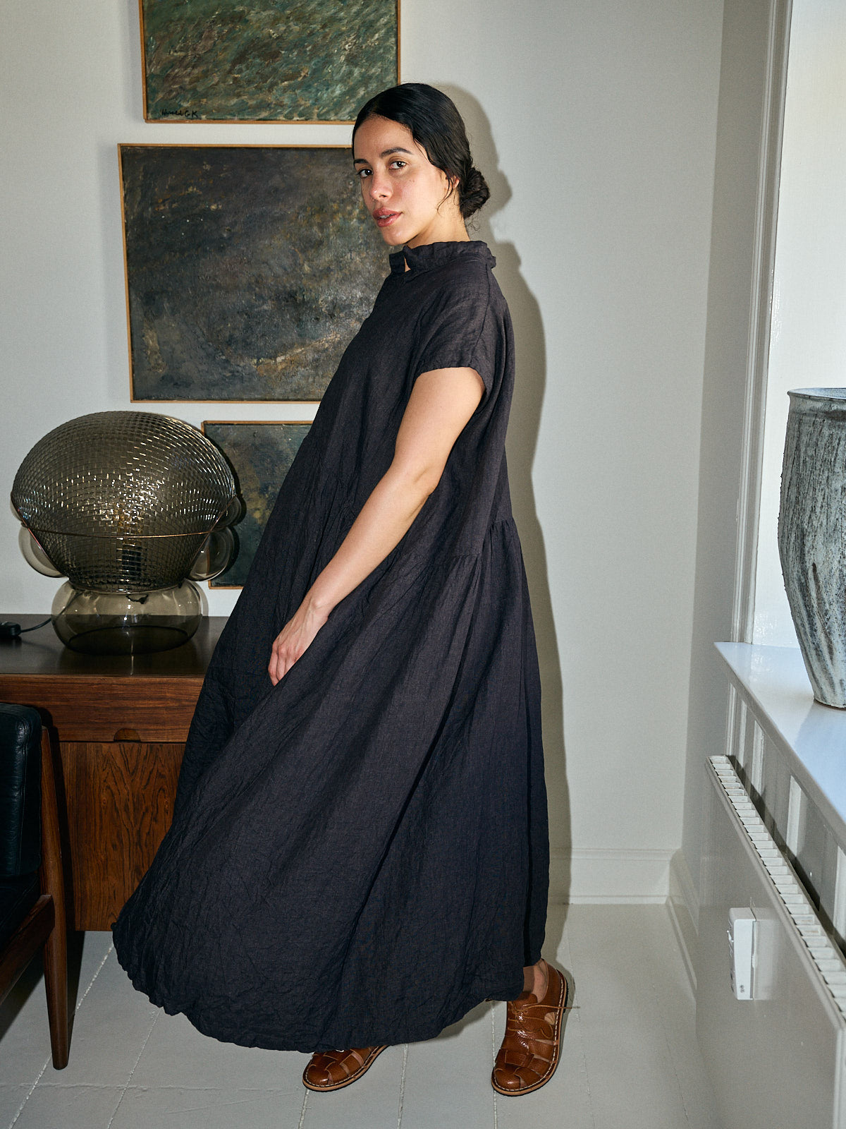 Dress Lilac - Black