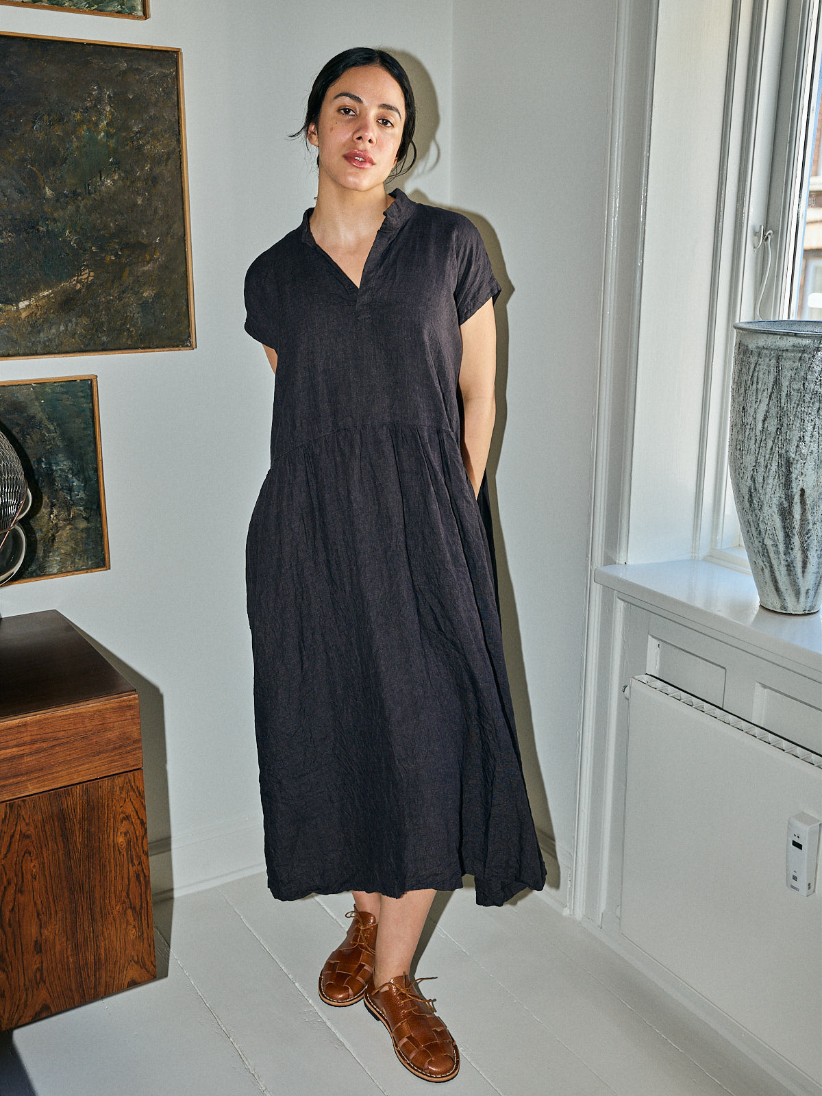 Dress Lilac - Black