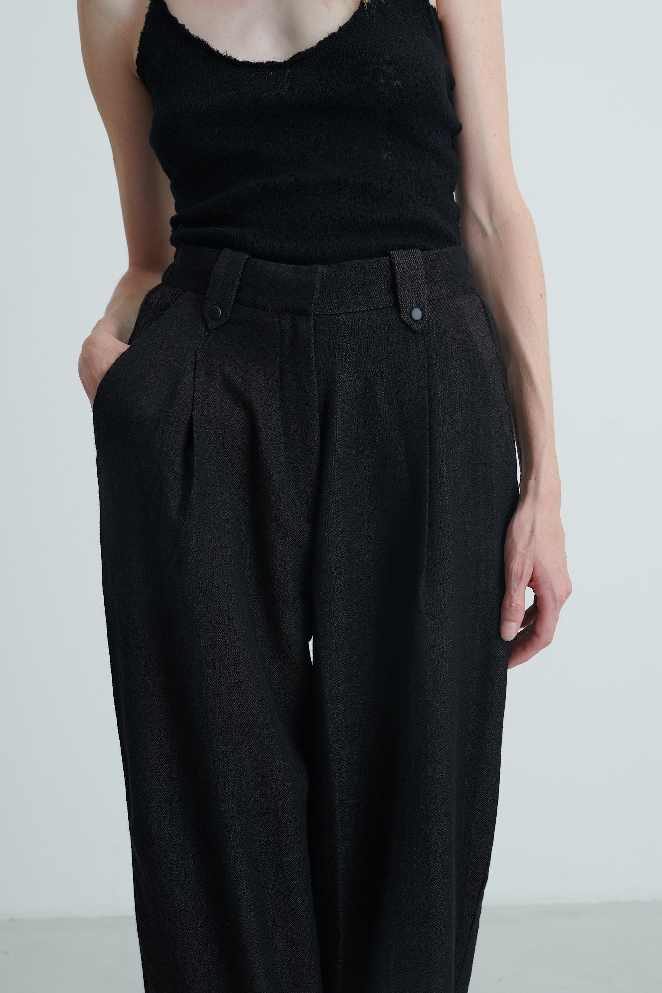 RUNAWAY BICYCLE - Jim Pants - Brown/Black
