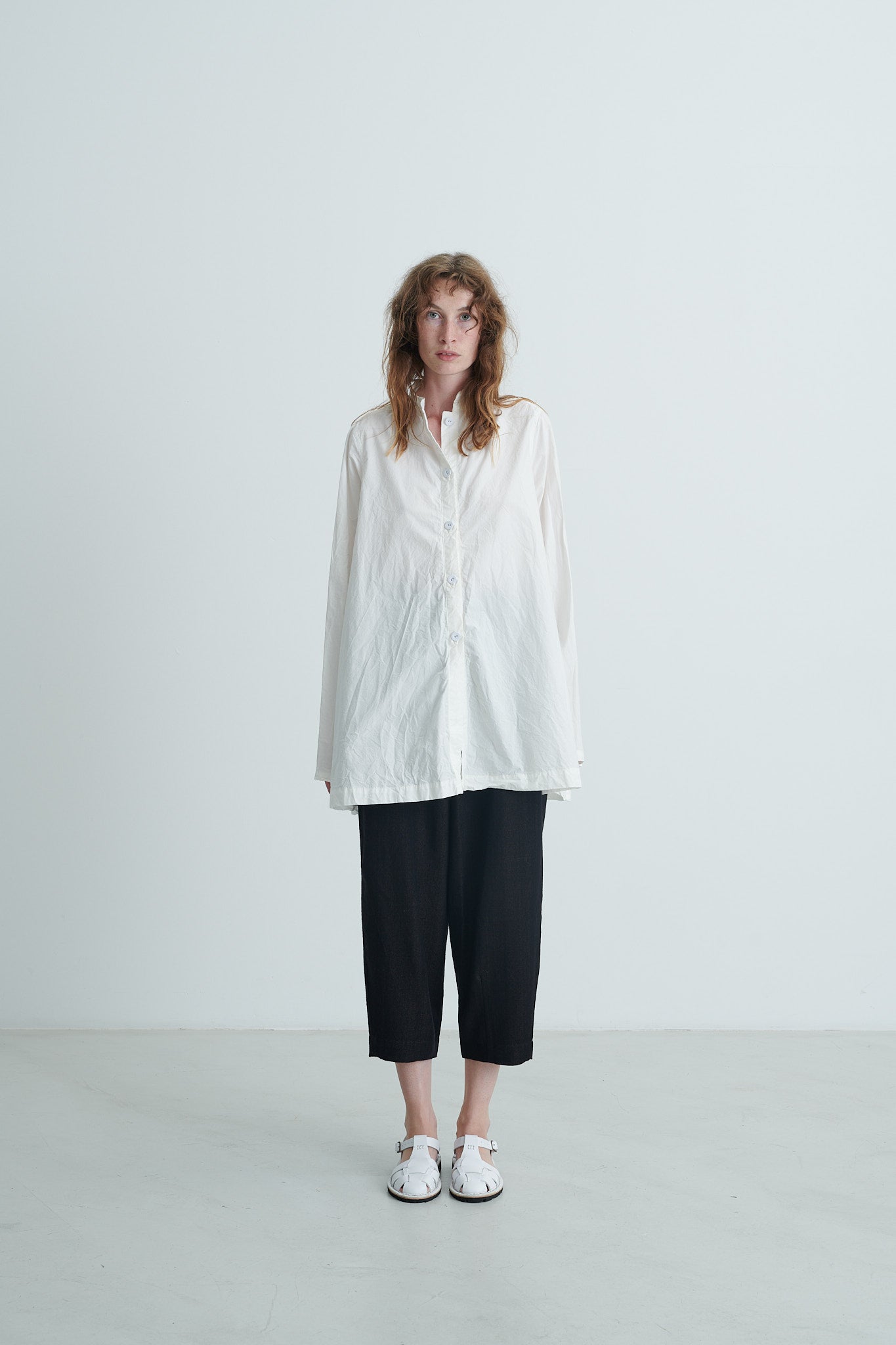 RICORRROBE - dt crispy white cotton shirt