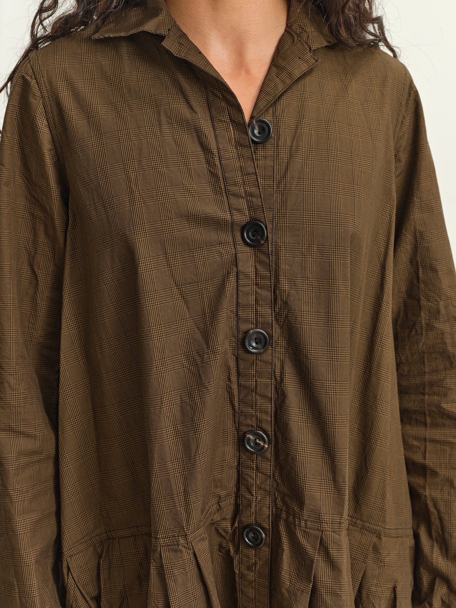 RICORRROBE - BD DRESS - OLIVE BROWN