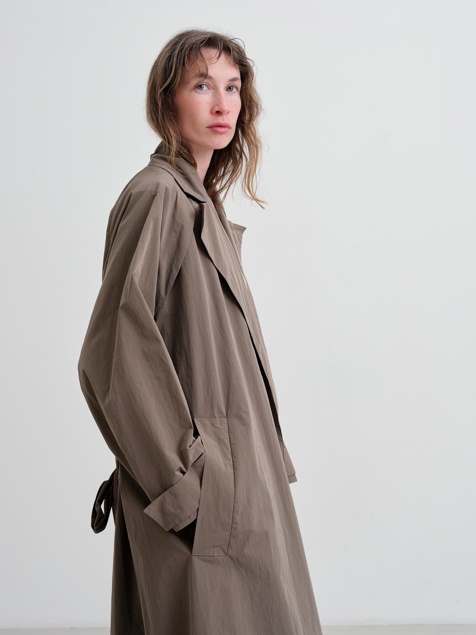 WRIGHT + DOYLE - BELTED MAC - ABELONE